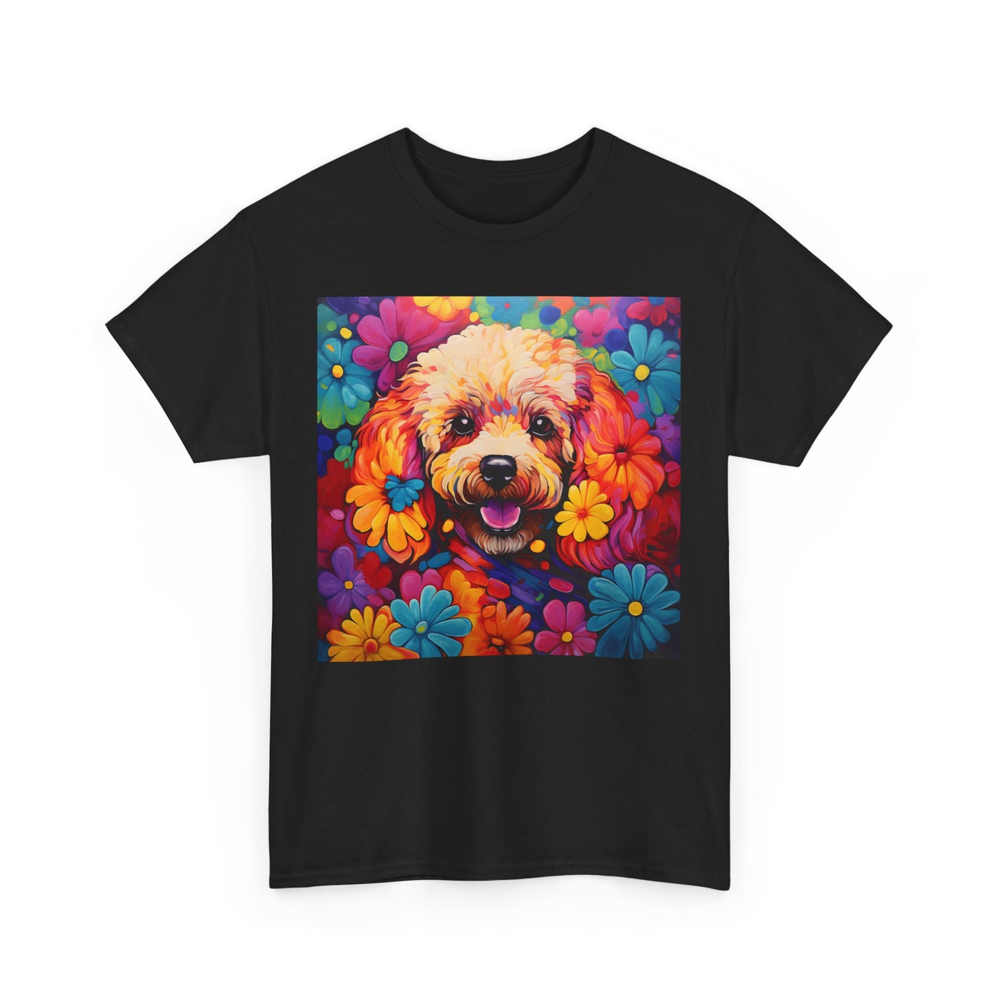 Floral Dog Shirt, Floral Dog Tee, Flower Dog Shirt, Animal Lover Tee, Dog Lover Gift Tee, Cute Dog, Floral Dog Birthday Shirt, Floral Dog