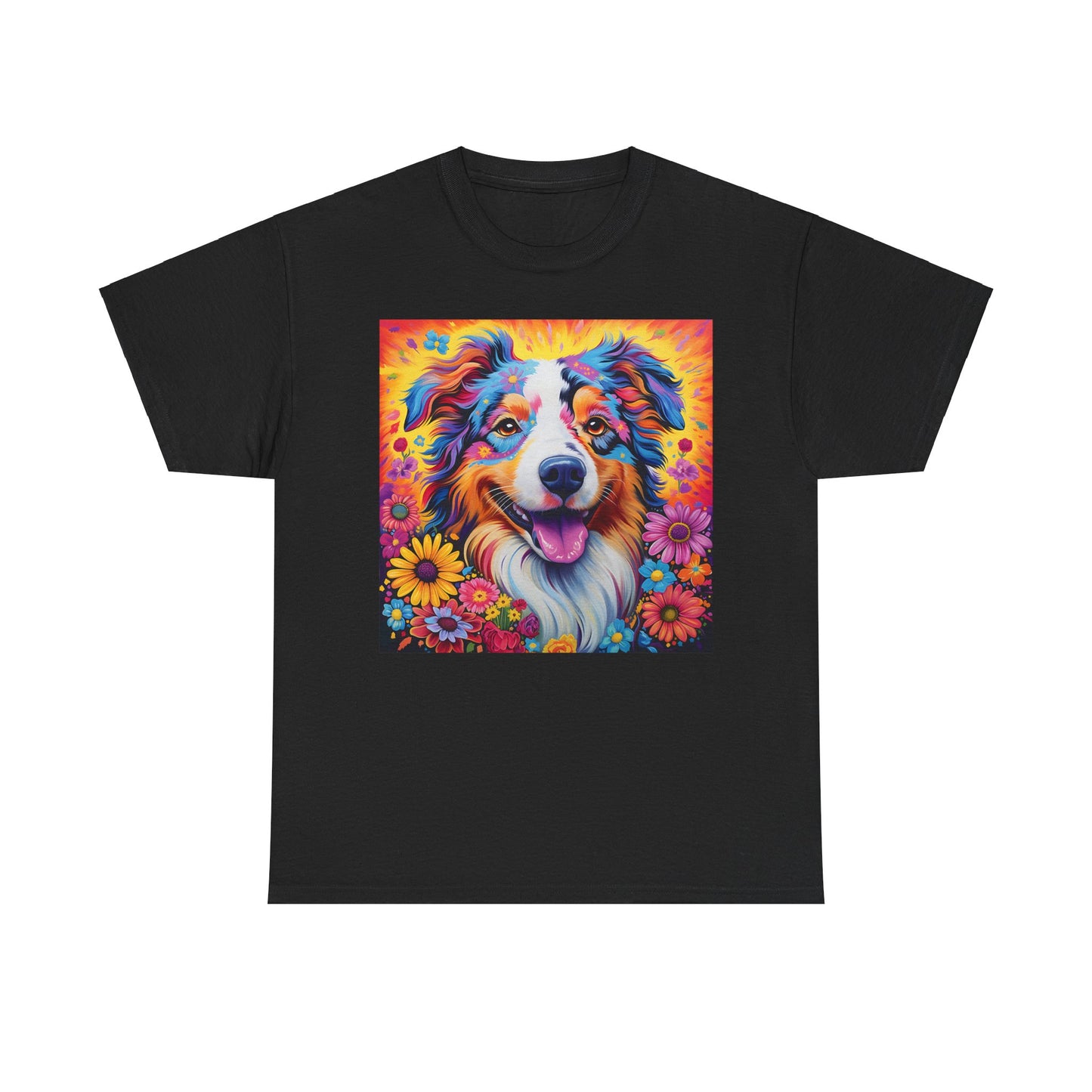 Floral Dog Shirt Gift For Dog Mom, Flower Dog Shirt, Wildflower T-Shirt, Dog Lover Outfit, Cute Puppy Shirt, Dog Owner Gift, Funny Dog Tee