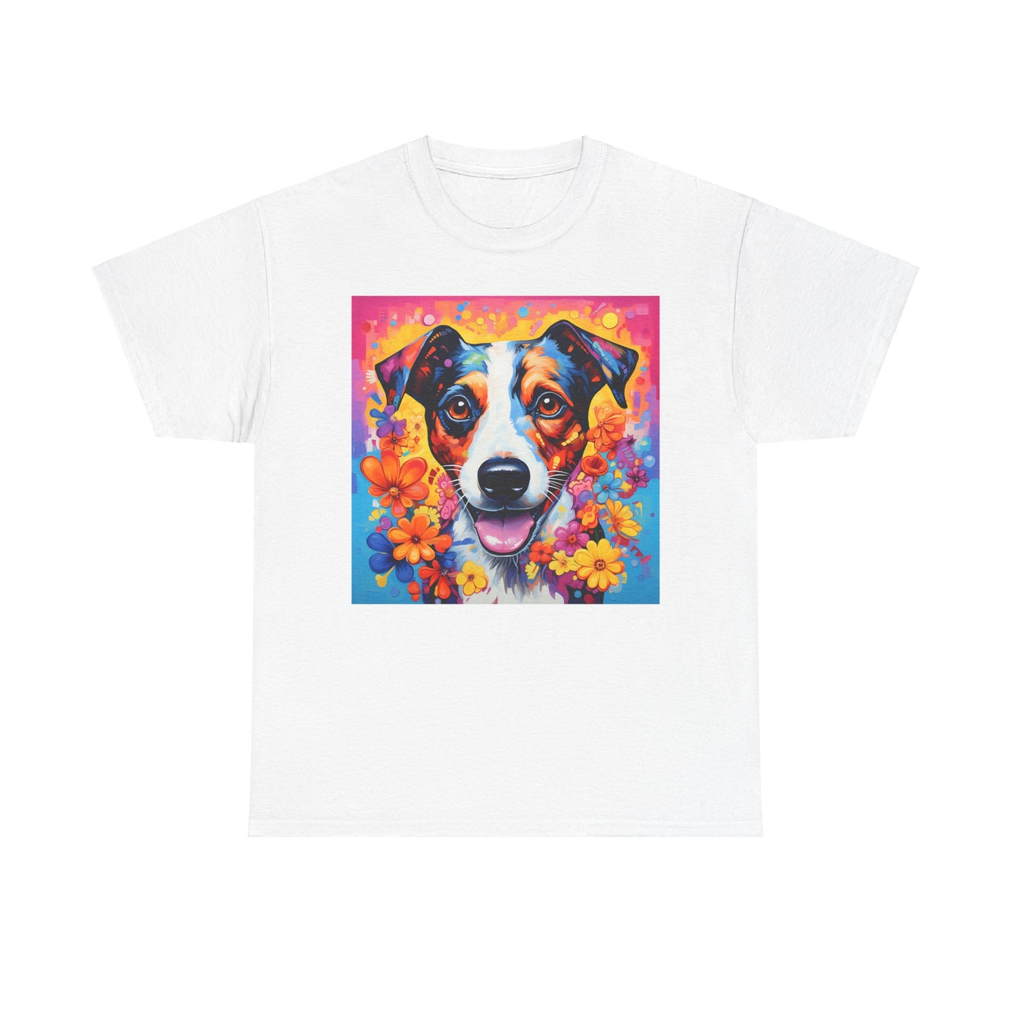 Floral Dog Shirt, Floral Dog Tee, Flower Dog Shirt, Animal Lover Tee, Dog Lover Gift Tee, Cute Dog, Floral Dog Birthday Shirt, Floral Dog