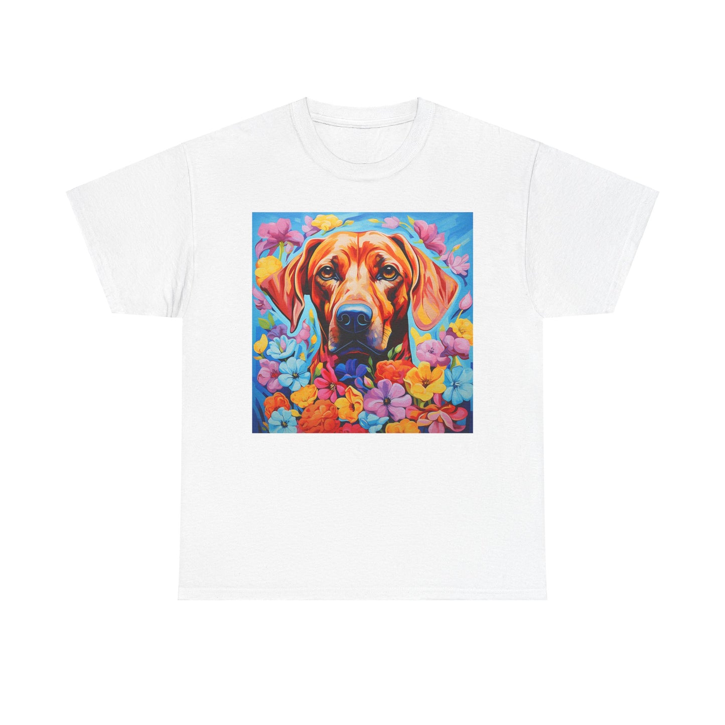 Floral Dog Shirt, Floral Dog Tee, Flower Dog Shirt, Animal Lover Tee, Dog Lover Gift Tee, Cute Dog, Floral Dog Birthday Shirt, Floral Dog