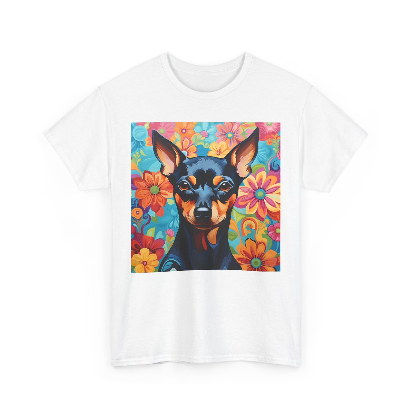 Floral Dog Shirt, Floral Dog Tee, Flower Dog Shirt, Animal Lover Tee, Dog Lover Gift Tee, Cute Dog, Floral Dog Birthday Shirt, Floral Dog