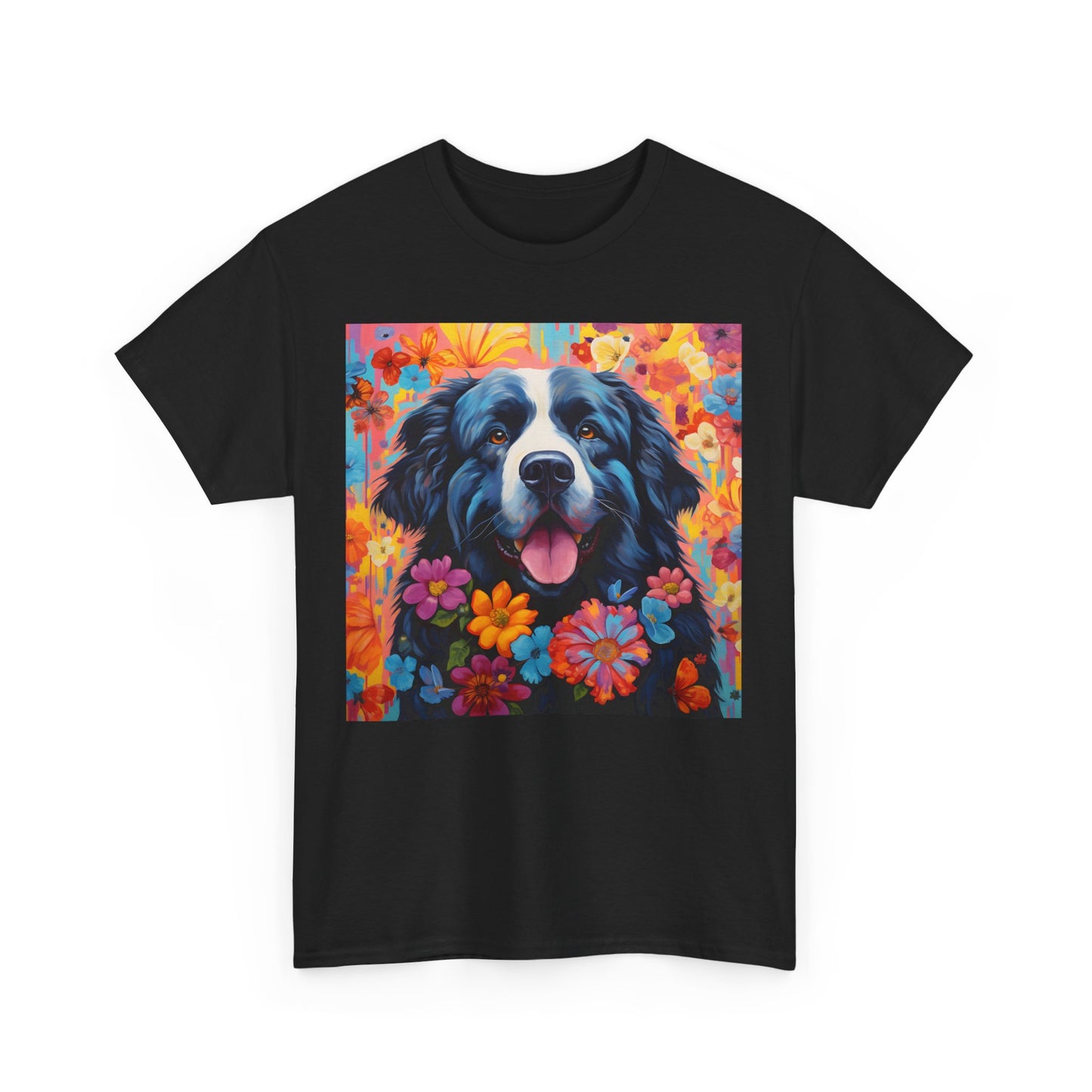 Floral Dog Shirt, Floral Dog Tee, Flower Dog Shirt, Animal Lover Tee, Dog Lover Gift Tee, Cute Dog, Floral Dog Birthday Shirt, Floral Dog