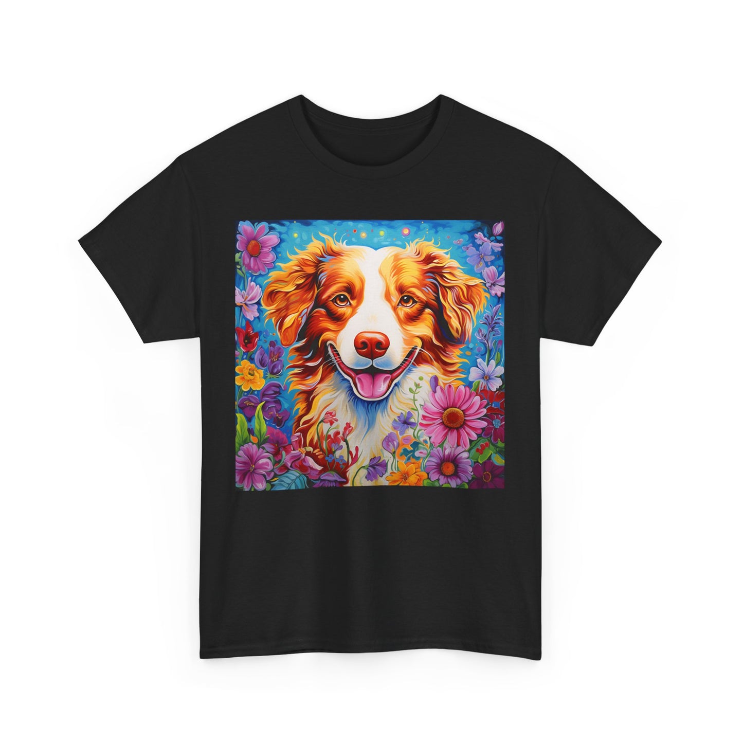Floral Dog Shirt, Floral Dog Tee, Flower Dog Shirt, Animal Lover Tee, Dog Lover Gift Tee, Cute Dog, Floral Dog Birthday Shirt, Floral Dog