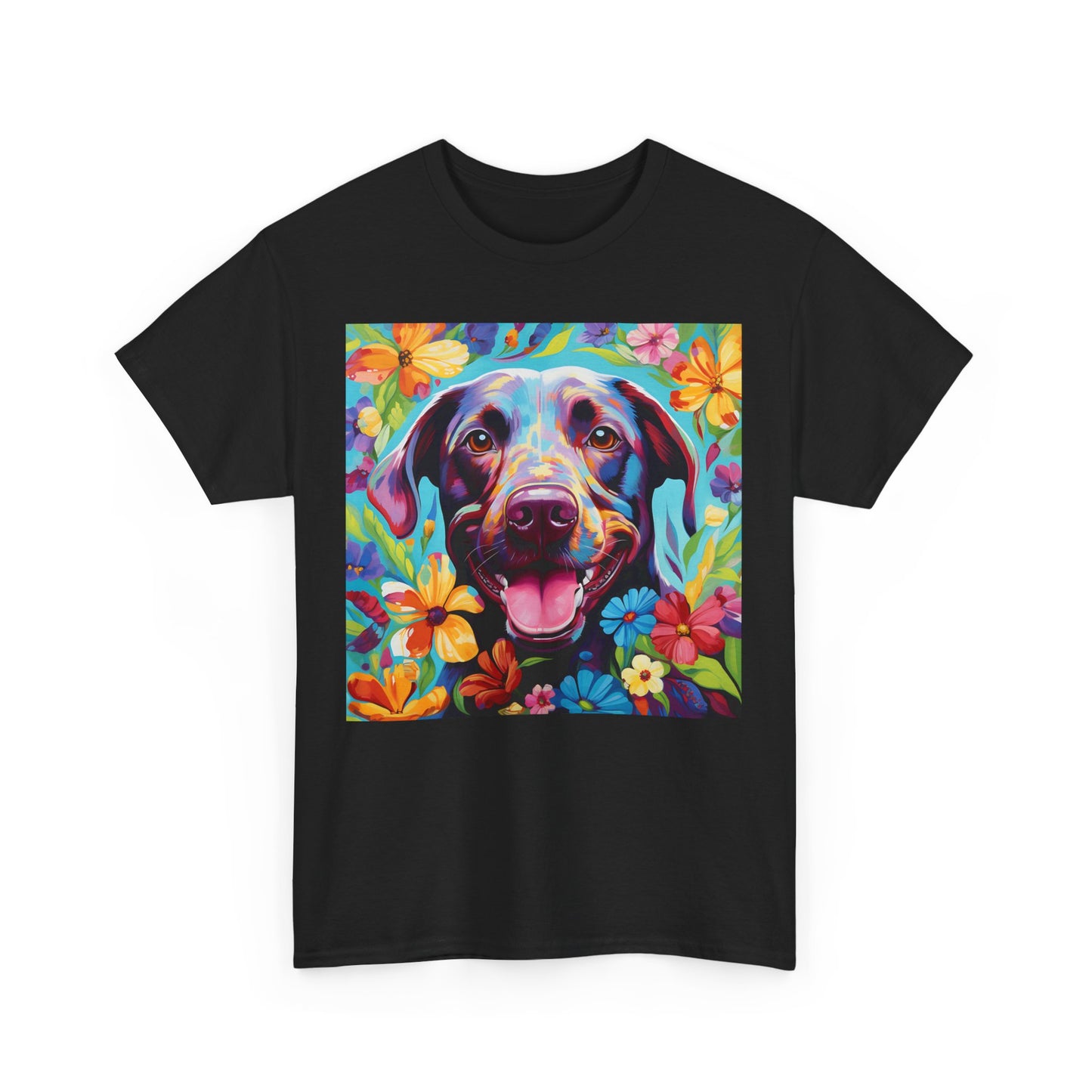 Floral Dog Shirt, Floral Dog Tee, Flower Dog Shirt, Animal Lover Tee, Dog Lover Gift Tee, Cute Dog, Floral Dog Birthday Shirt, Floral Dog