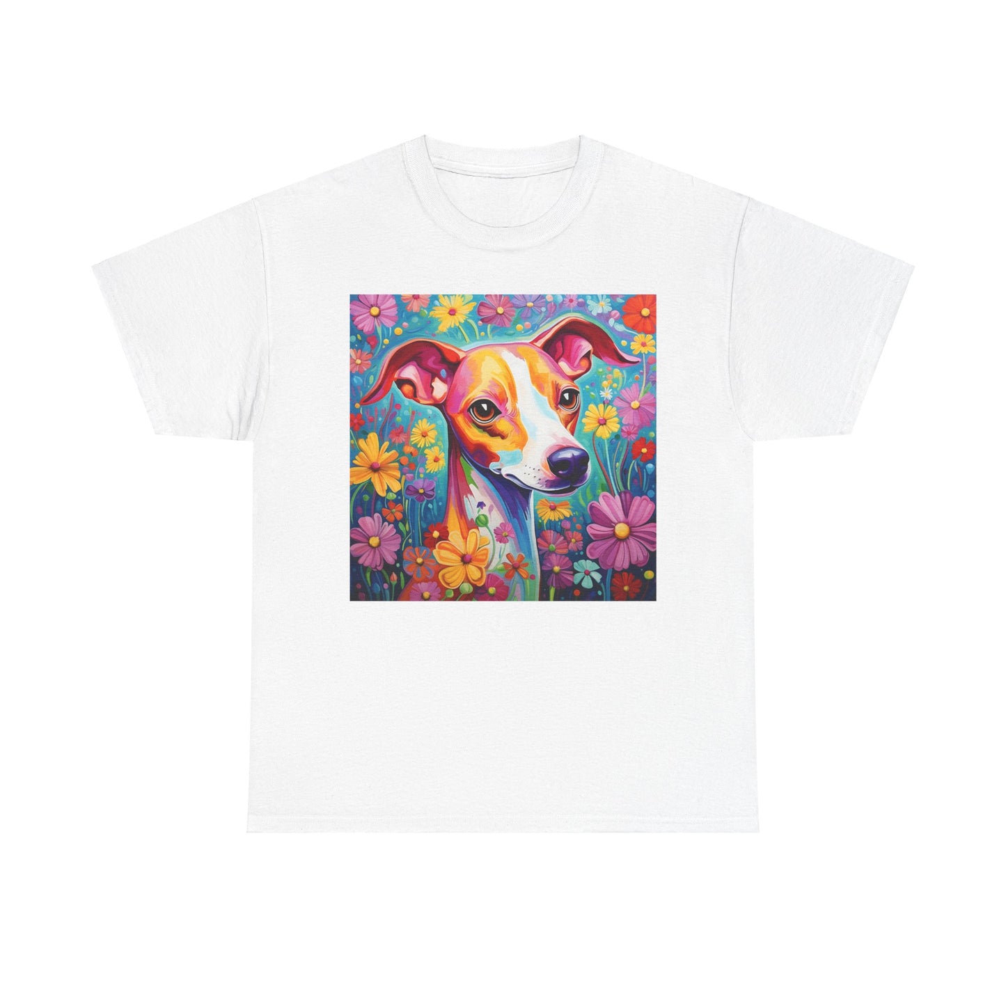 Floral Dog Shirt, Floral Dog Tee, Flower Dog Shirt, Animal Lover Tee, Dog Lover Gift Tee, Cute Dog, Floral Dog Birthday Shirt, Floral Dog