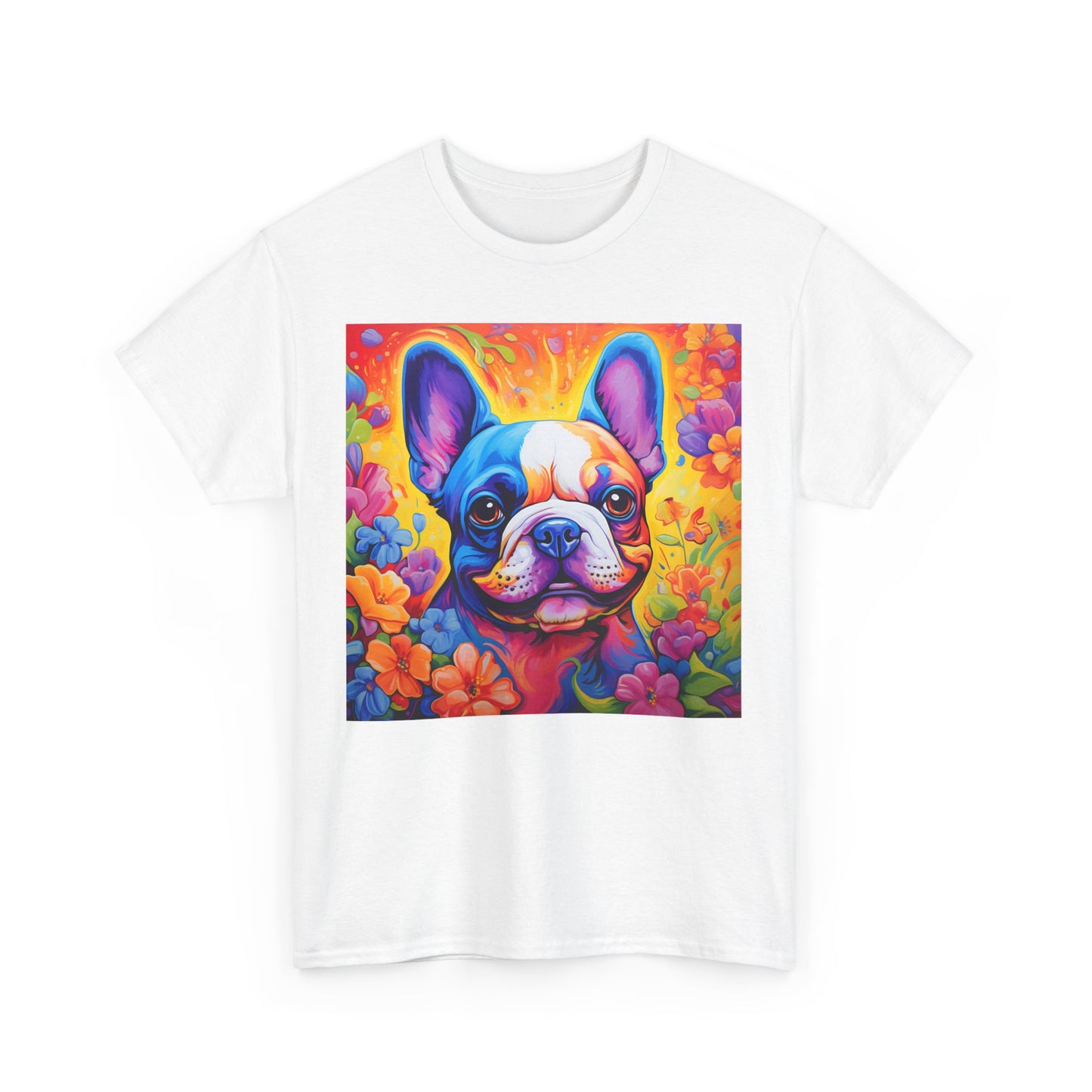Floral Dog Shirt, Floral Dog Tee, Flower Dog Shirt, Animal Lover Tee, Dog Lover Gift Tee, Cute Dog, Floral Dog Birthday Shirt, Floral Dog