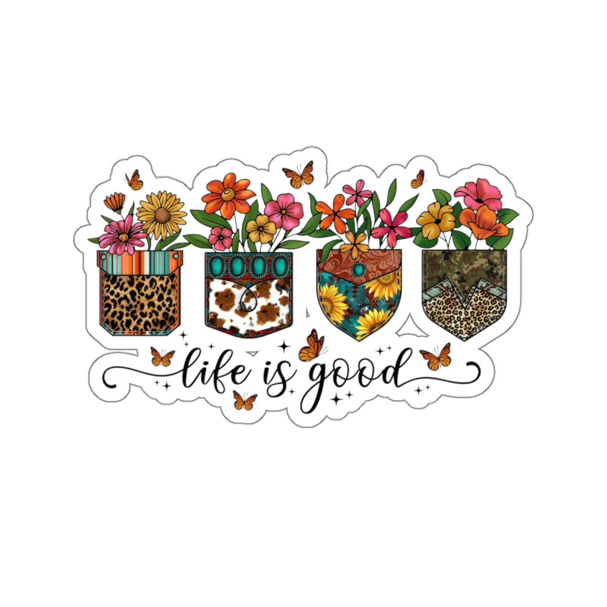 Life Is Good Kiss-Cut Stickers