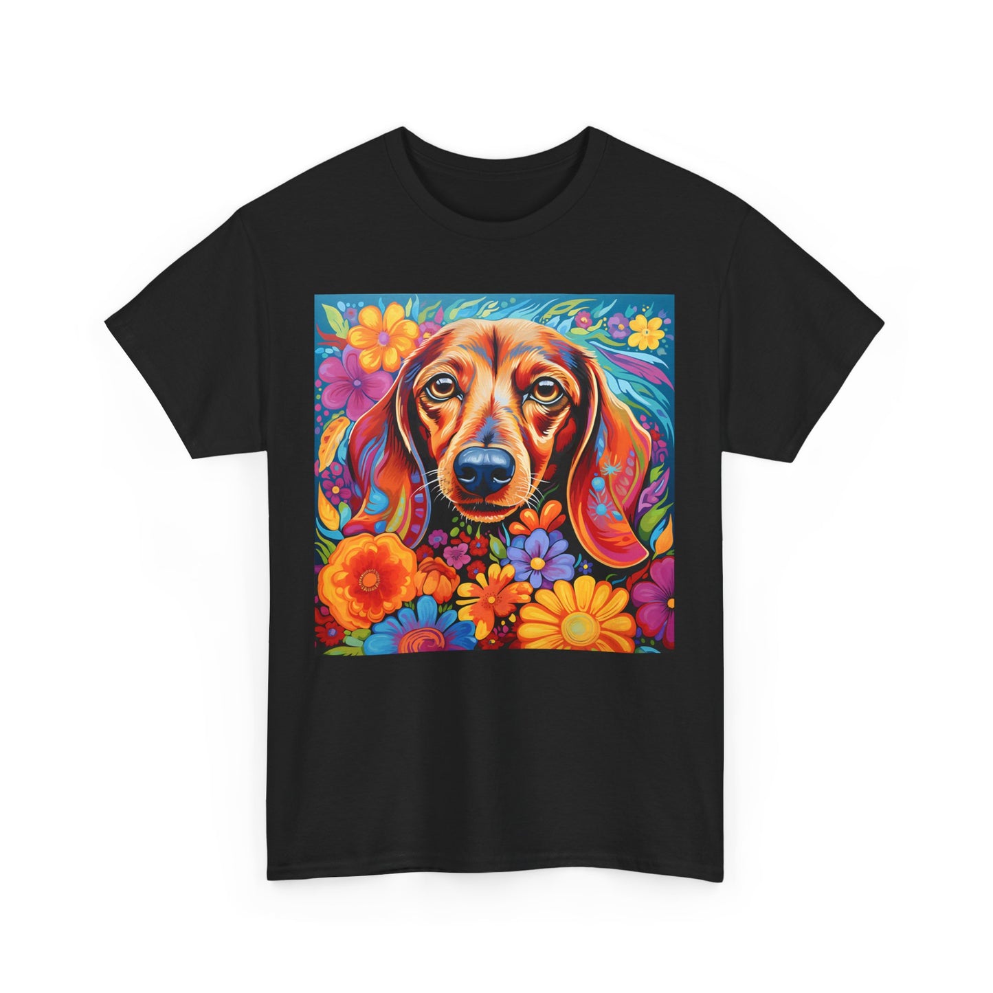 Floral Dog Shirt, Floral Dog Tee, Flower Dog Shirt, Animal Lover Tee, Dog Lover Gift Tee, Cute Dog, Floral Dog Birthday Shirt, Floral Dog