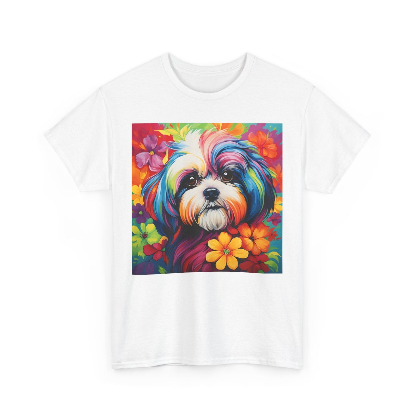 Floral Dog Lovers Shirt With Dog Paw, Dog Paw Gift, Dog Lover T-Shirt, Dog Mom Gifts for Dog Mom Lover, Cat Mom Gift, Dog Tee
