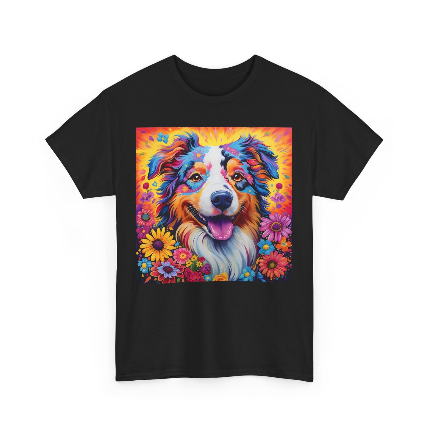 Floral Dog Shirt Gift For Dog Mom, Flower Dog Shirt, Wildflower T-Shirt, Dog Lover Outfit, Cute Puppy Shirt, Dog Owner Gift, Funny Dog Tee
