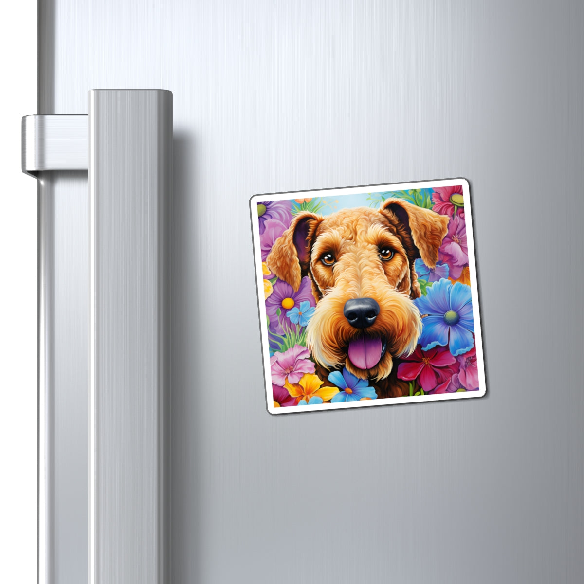 Floral Dog Magnet