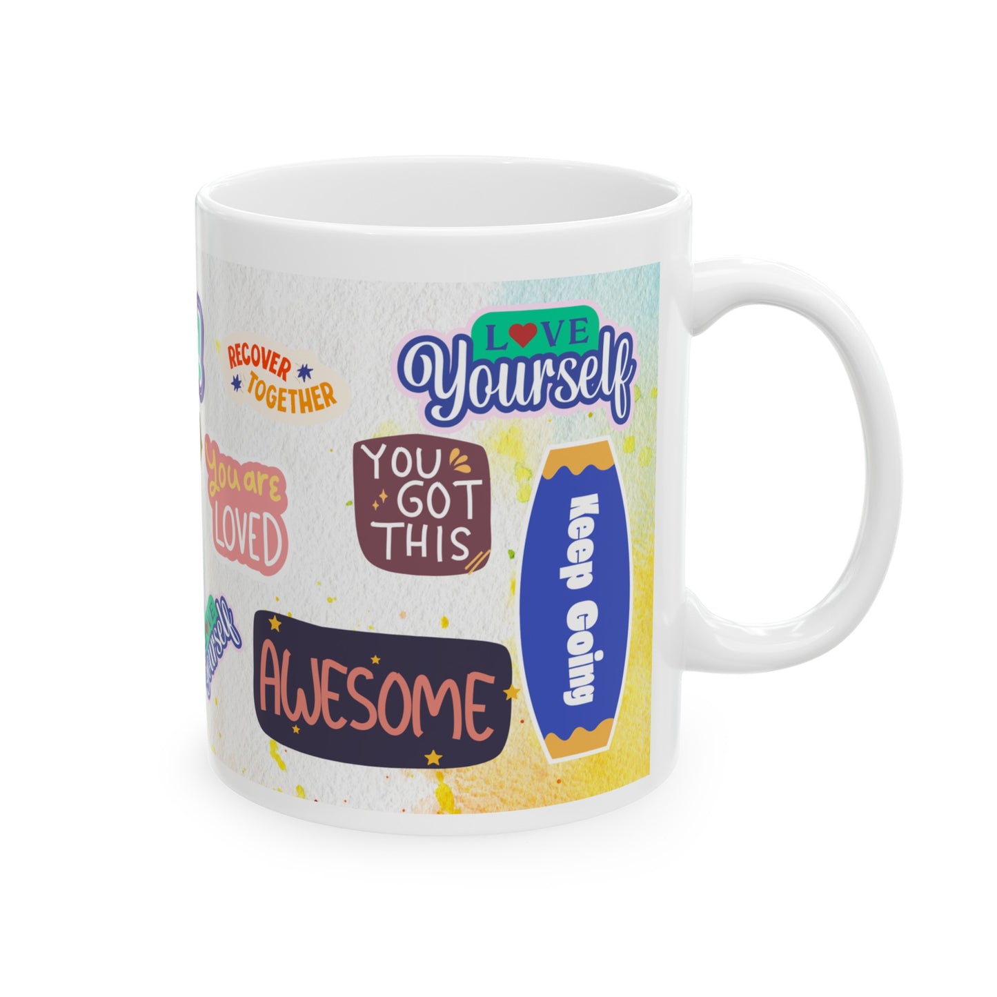 Daily Affirmation Coffee Mug, Positive Affirmations and Inspirational Quotes, Mom Mug Gift, Self Care Mug