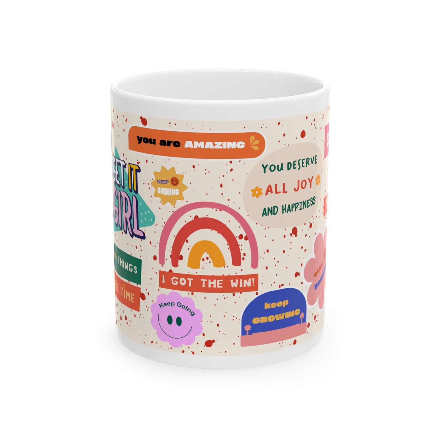 Daily Affirmation Coffee Mug, Positive Affirmations and Inspirational Quotes, Mom Mug Gift, Self Care Mug