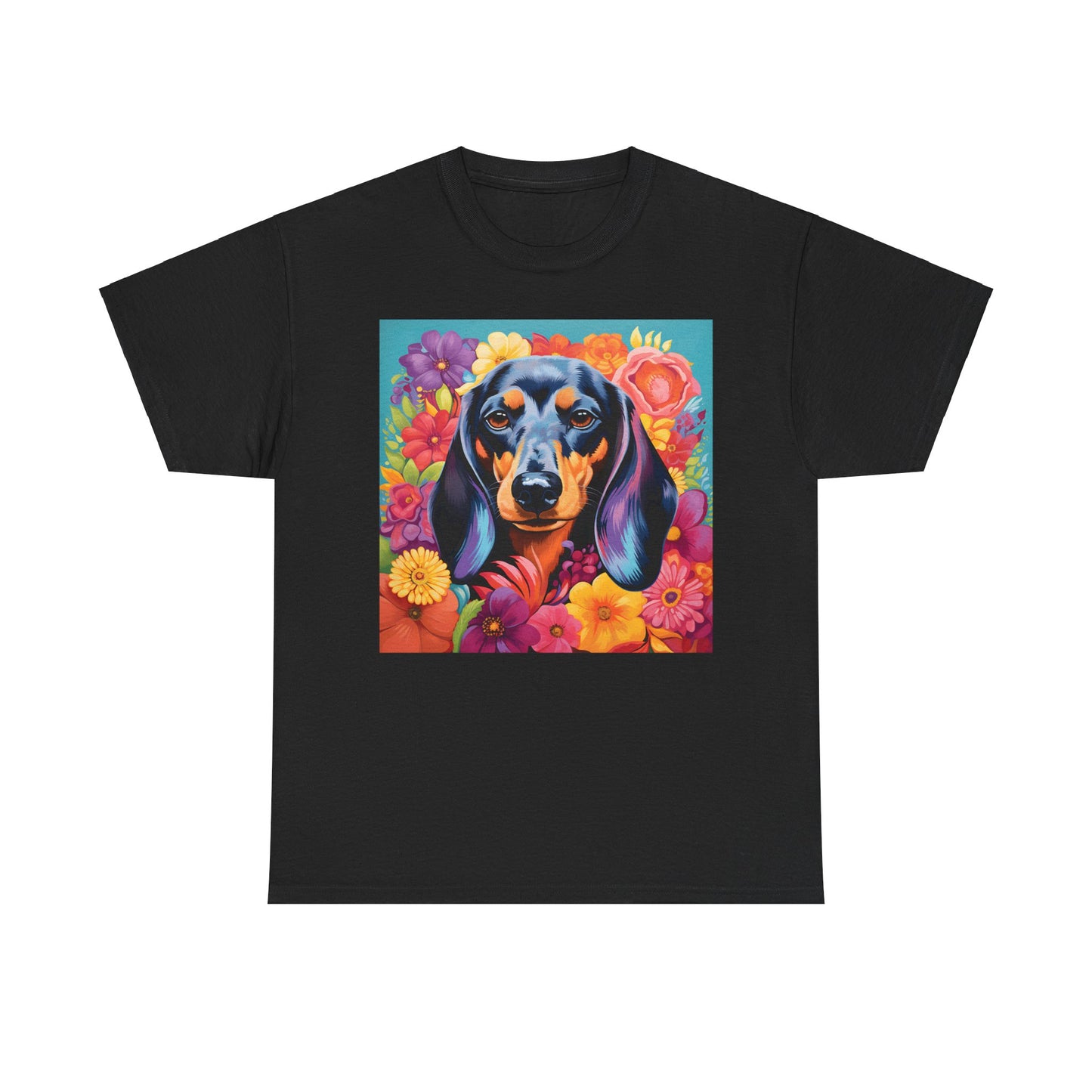 Floral Dog Shirt, Floral Dog Tee, Flower Dog Shirt, Animal Lover Tee, Dog Lover Gift Tee, Cute Dog, Floral Dog Birthday Shirt, Floral Dog