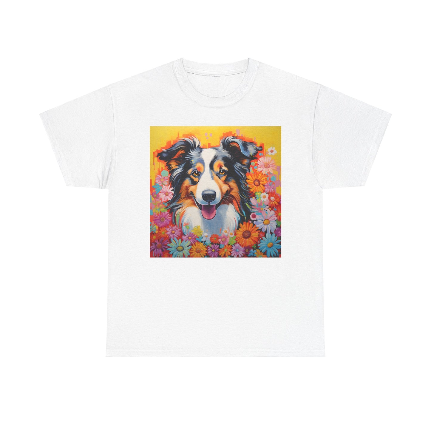 Floral Dog Shirt, Floral Dog Tee, Flower Dog Shirt, Animal Lover Tee, Dog Lover Gift Tee, Cute Dog, Floral Dog Birthday Shirt, Floral Dog