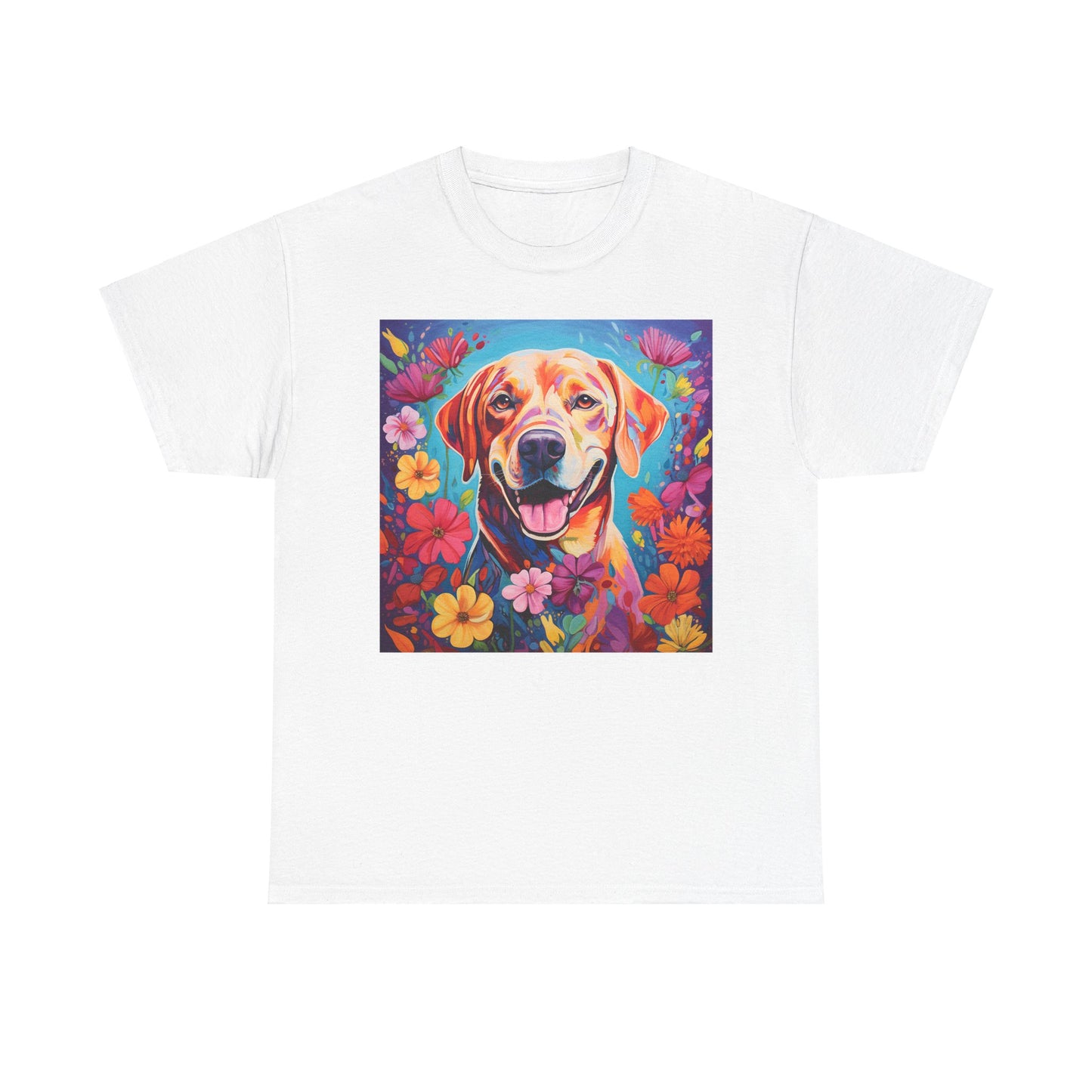 Floral Dog Shirt, Floral Dog Tee, Flower Dog Shirt, Animal Lover Tee, Dog Lover Gift Tee, Cute Dog, Floral Dog Birthday Shirt, Floral Dog