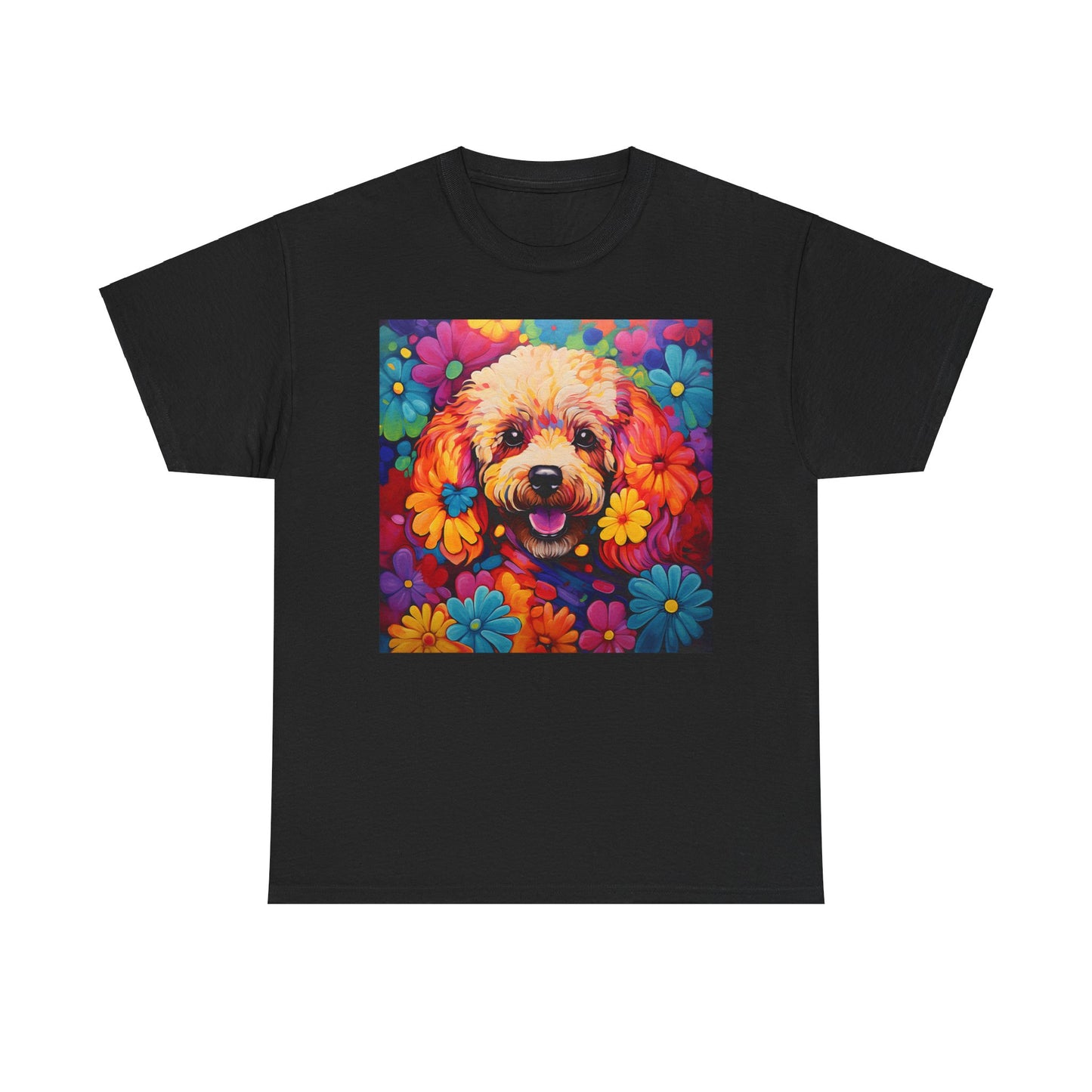Floral Dog Shirt, Floral Dog Tee, Flower Dog Shirt, Animal Lover Tee, Dog Lover Gift Tee, Cute Dog, Floral Dog Birthday Shirt, Floral Dog