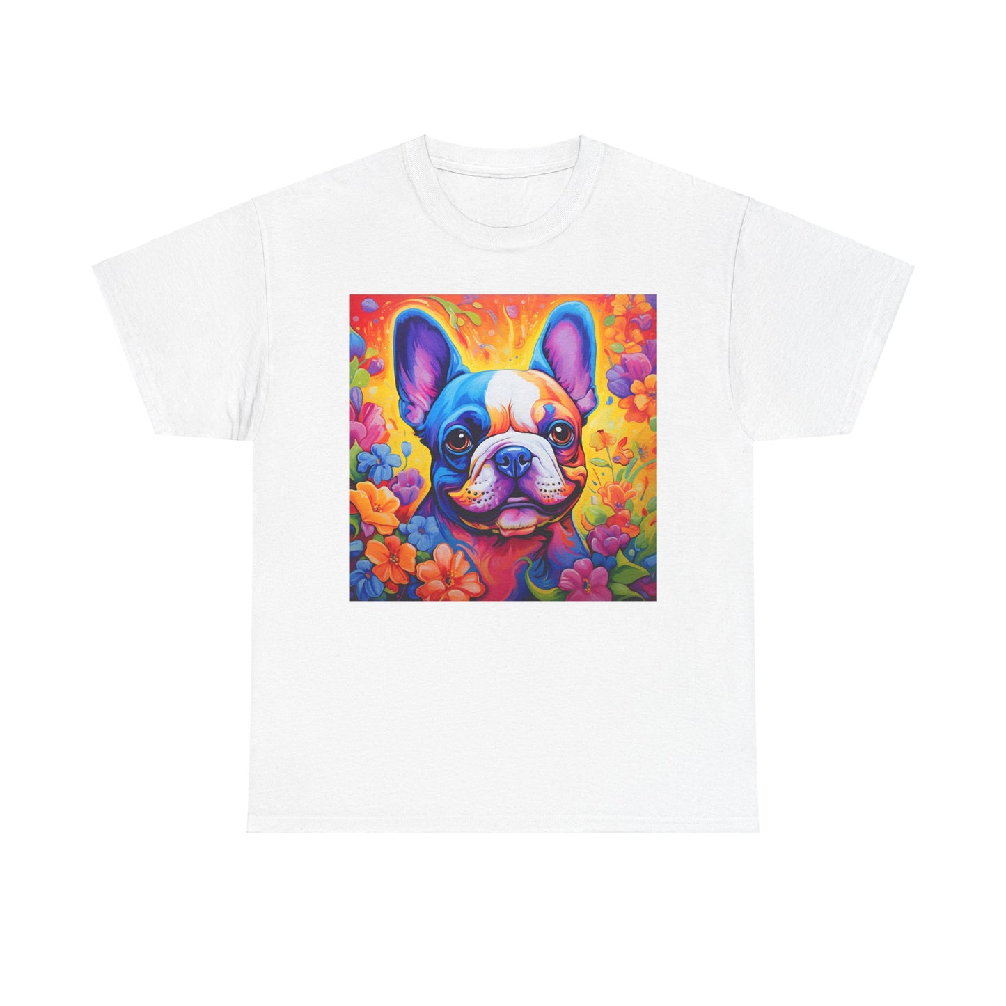 Floral Dog Shirt, Floral Dog Tee, Flower Dog Shirt, Animal Lover Tee, Dog Lover Gift Tee, Cute Dog, Floral Dog Birthday Shirt, Floral Dog