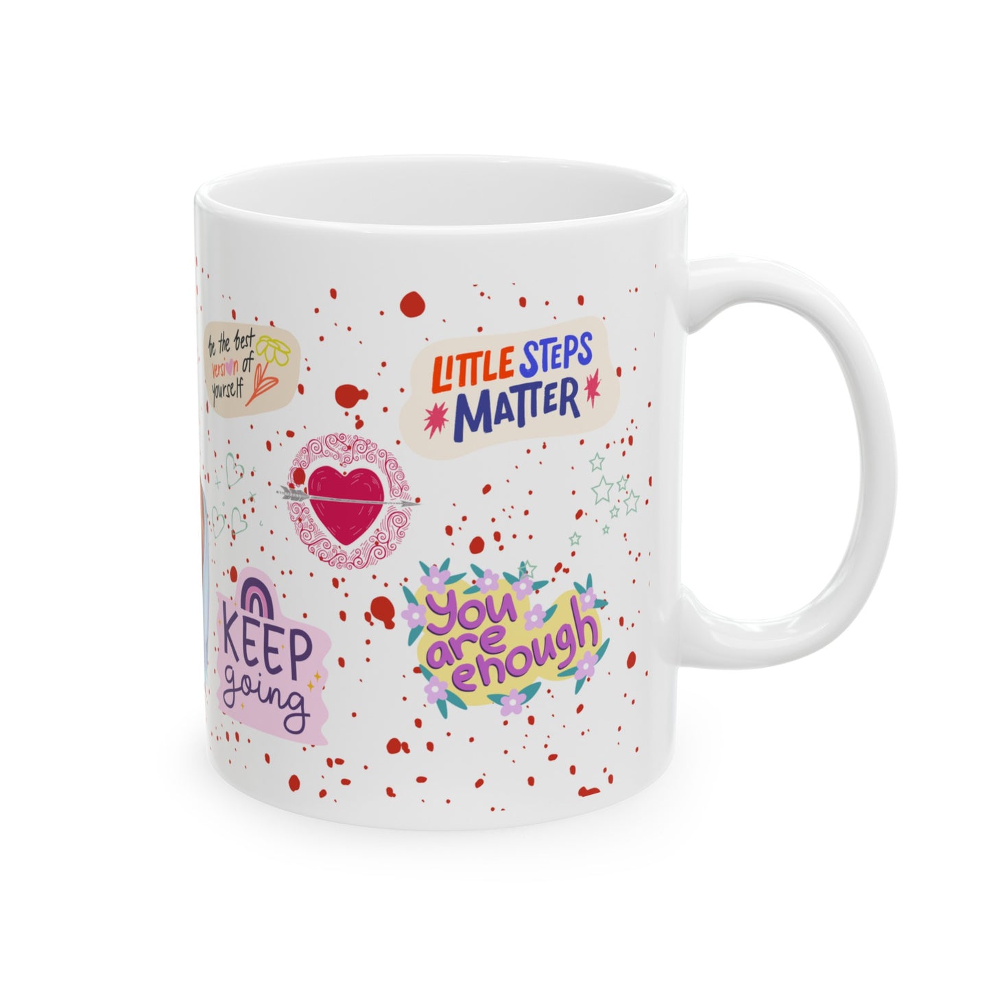 Daily Affirmation Coffee Mug, Positive Affirmations and Inspirational Quotes, Mom Mug Gift, Self Care Mug