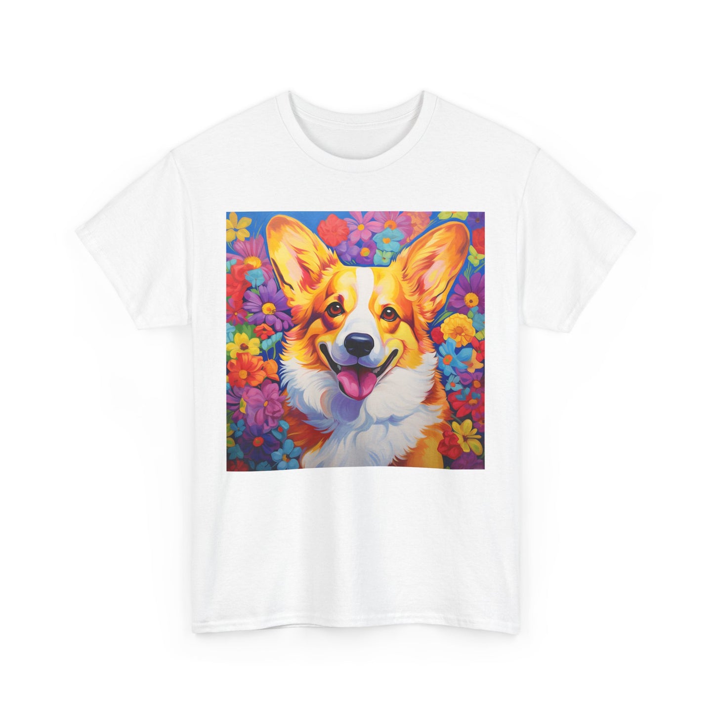 Floral Dog Shirt, Floral Dog Tee, Flower Dog Shirt, Animal Lover Tee, Dog Lover Gift Tee, Cute Dog, Floral Dog Birthday Shirt, Floral Dog