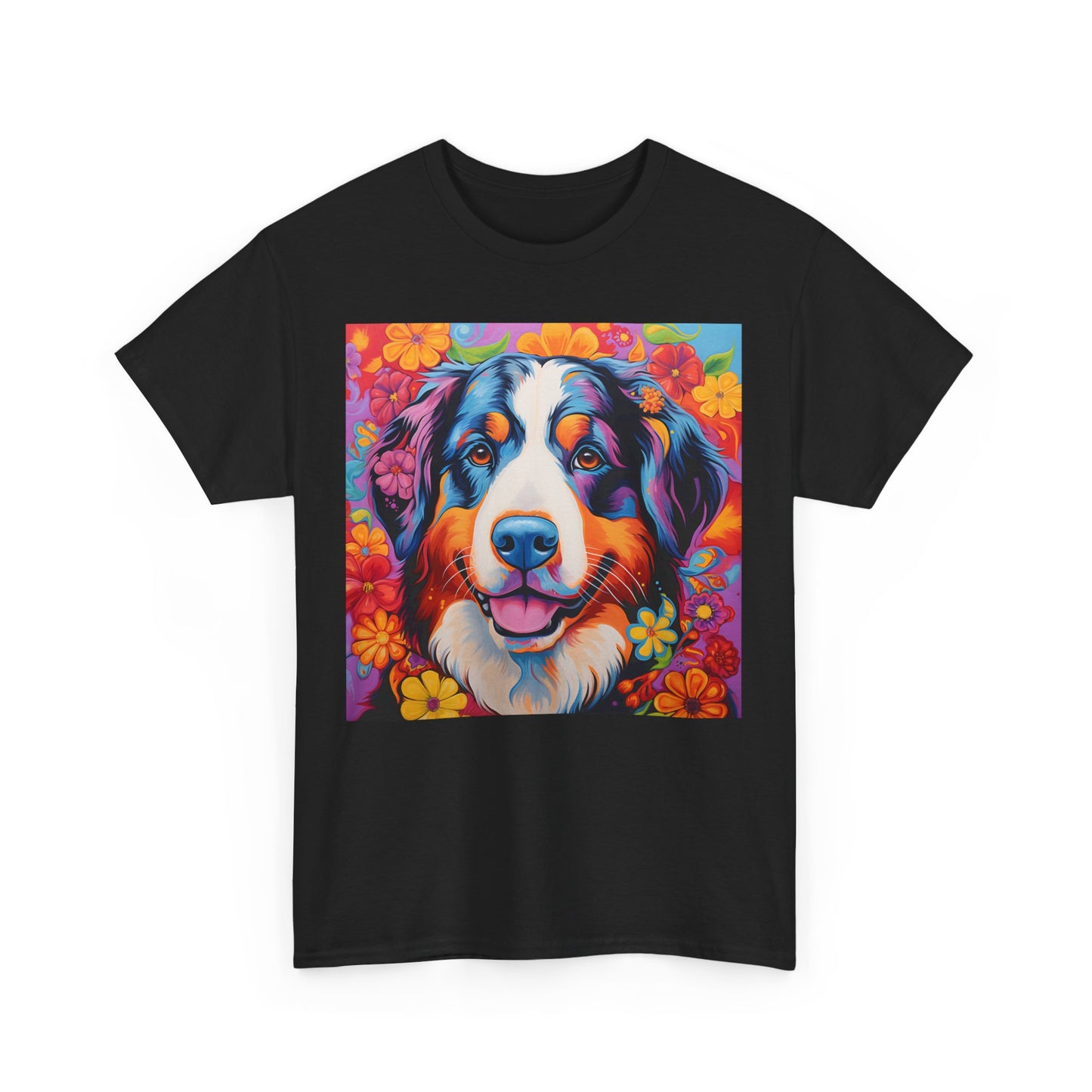 Floral Dog Shirt Gift For Dog Mom, Flower Dog Shirt, Wildflower T-Shirt, Dog Lover Outfit, Cute Puppy Shirt, Dog Owner Gift, Funny Dog Tee