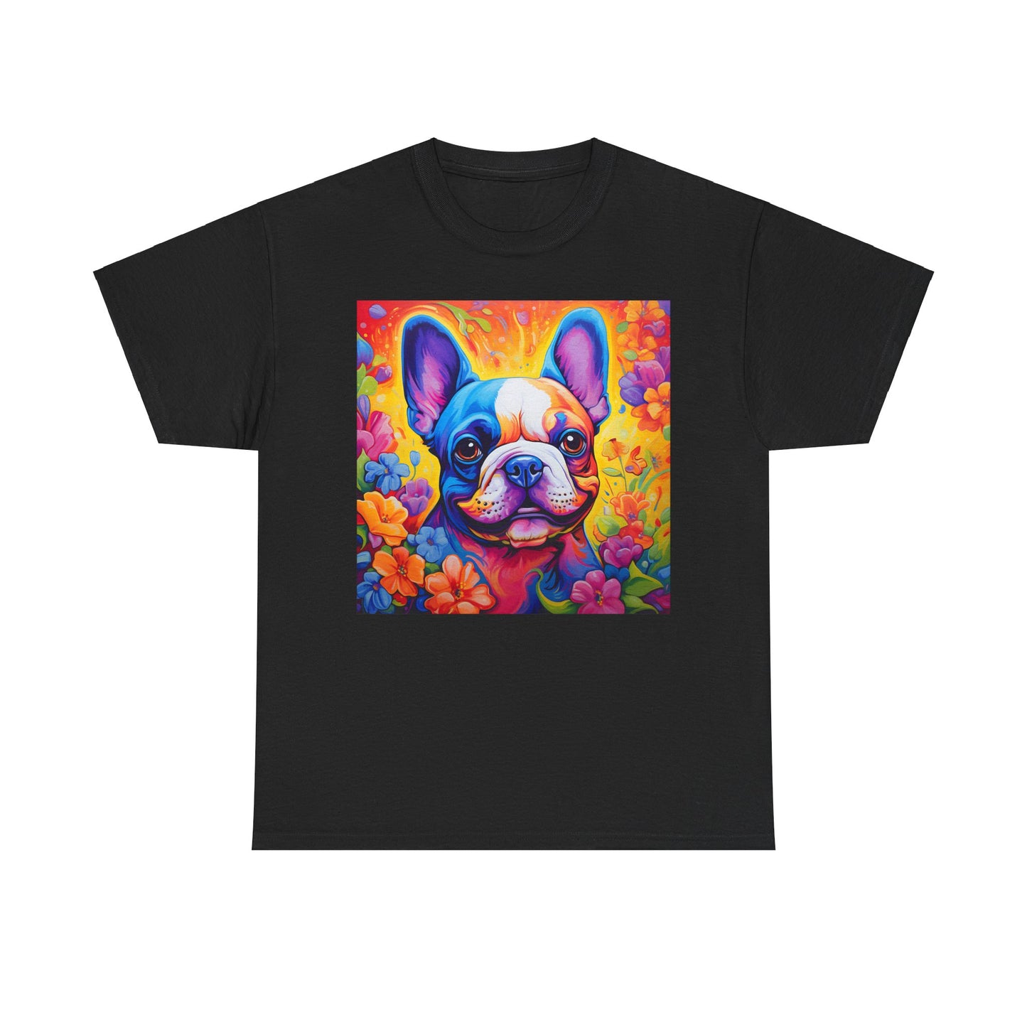 Floral Dog Shirt, Floral Dog Tee, Flower Dog Shirt, Animal Lover Tee, Dog Lover Gift Tee, Cute Dog, Floral Dog Birthday Shirt, Floral Dog