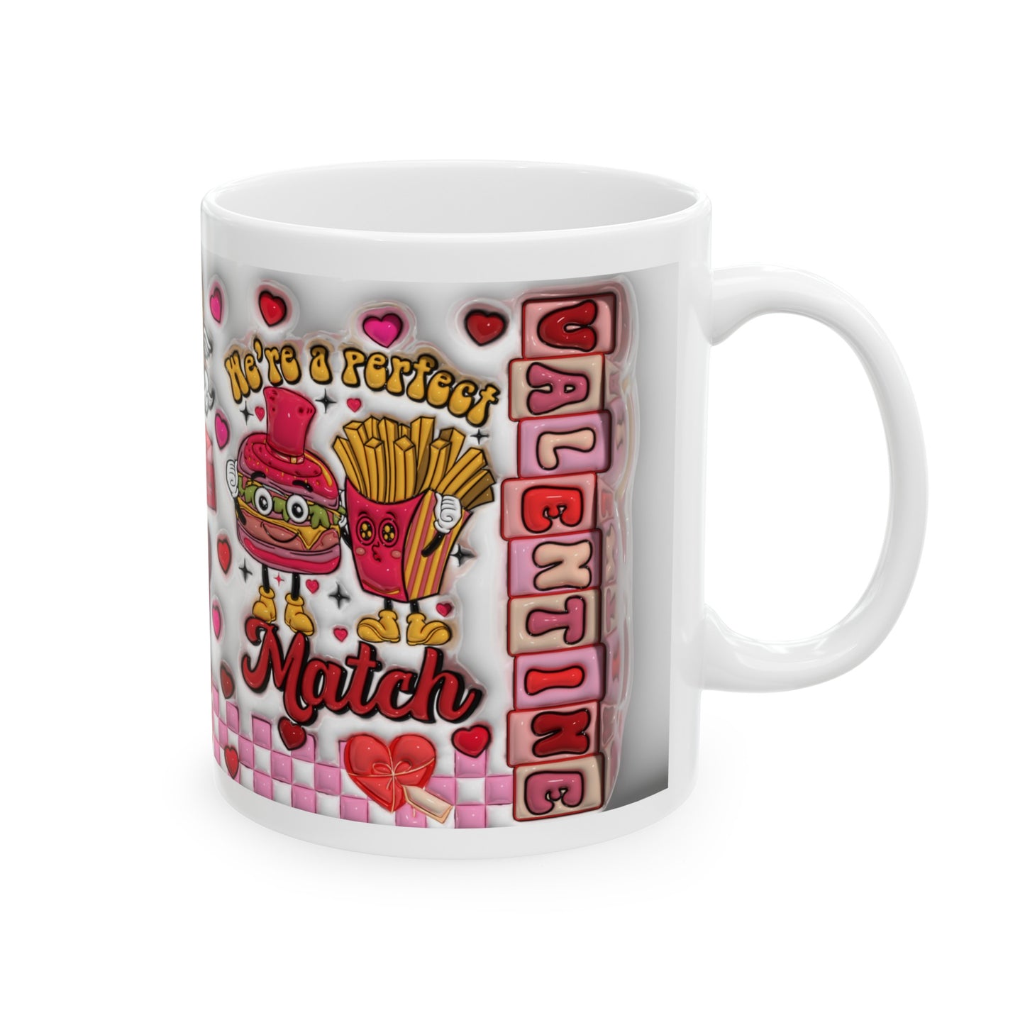 Heart Valentine's Mug, Heart Mug, Valentine's Day Mug, Heart Mug, Valentine's Mug, Love Mug, Valentine's Day