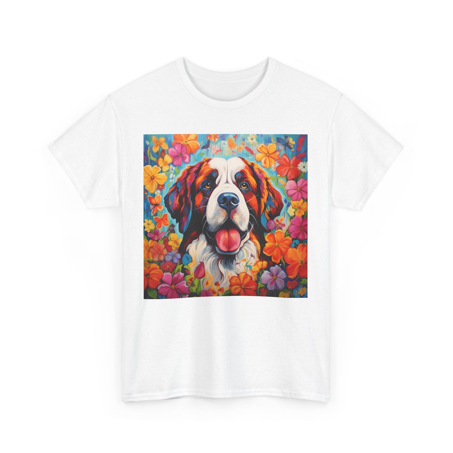 Floral Dog Shirt, Floral Dog Tee, Flower Dog Shirt, Animal Lover Tee, Dog Lover Gift Tee, Cute Dog, Floral Dog Birthday Shirt, Floral Dog