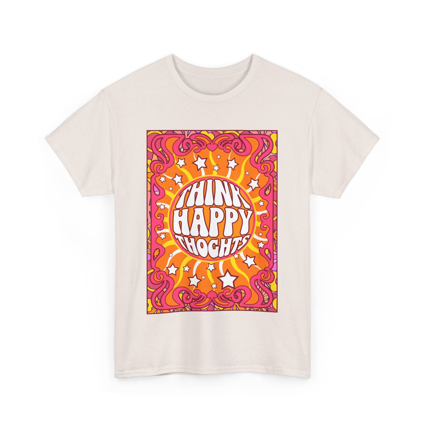 Thnink Happy Thoughts Positive Affirmation Shirt