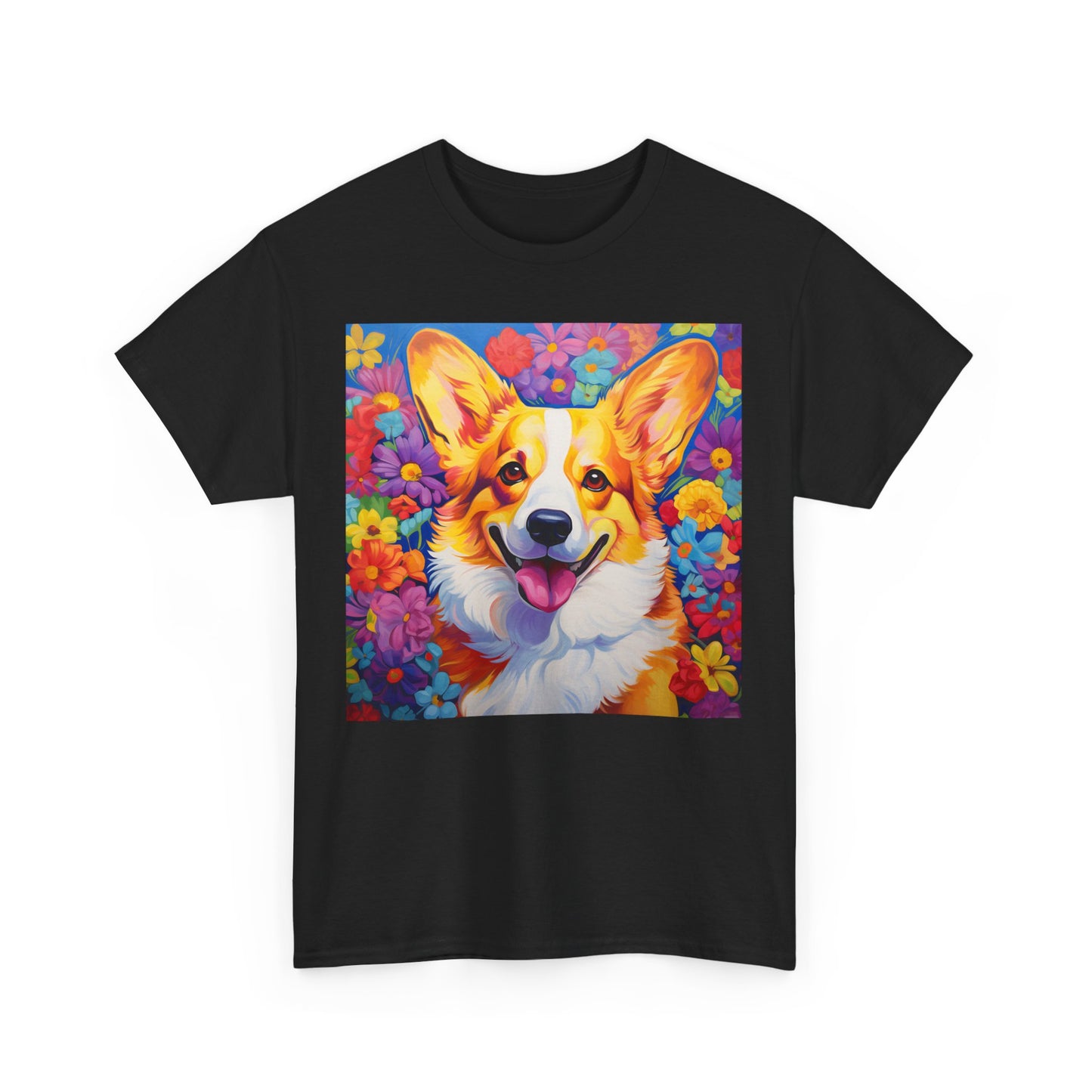 Floral Dog Shirt, Floral Dog Tee, Flower Dog Shirt, Animal Lover Tee, Dog Lover Gift Tee, Cute Dog, Floral Dog Birthday Shirt, Floral Dog