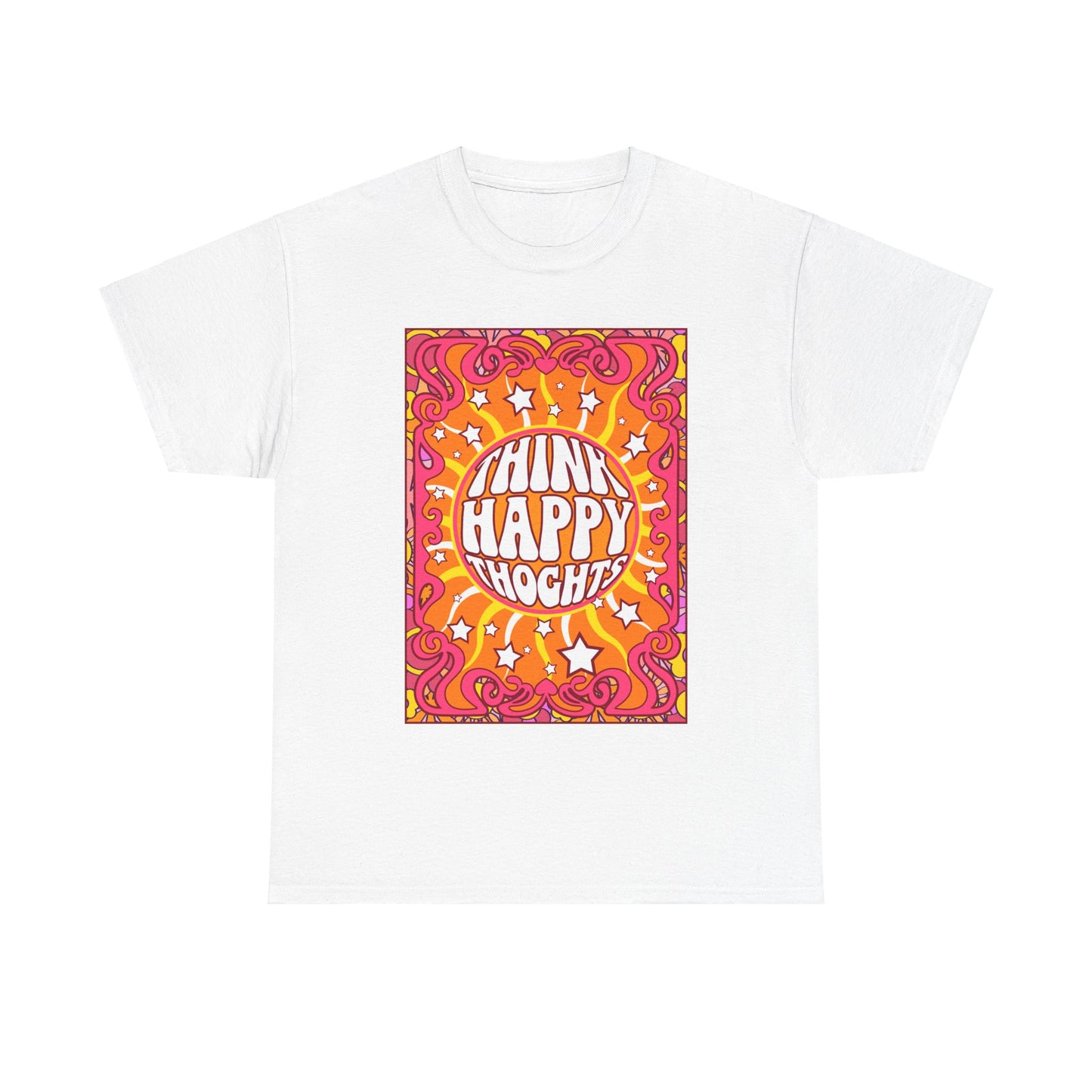 Thnink Happy Thoughts Positive Affirmation Shirt