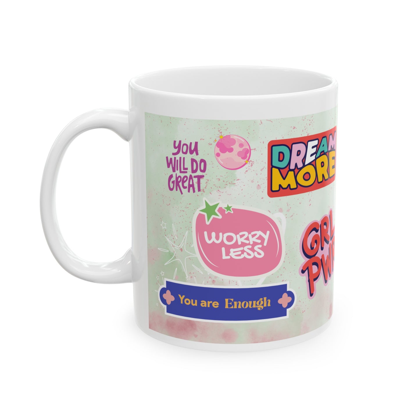 Daily Affirmation Coffee Mug, Positive Affirmations and Inspirational Quotes, Mom Mug Gift, Self Care Mug