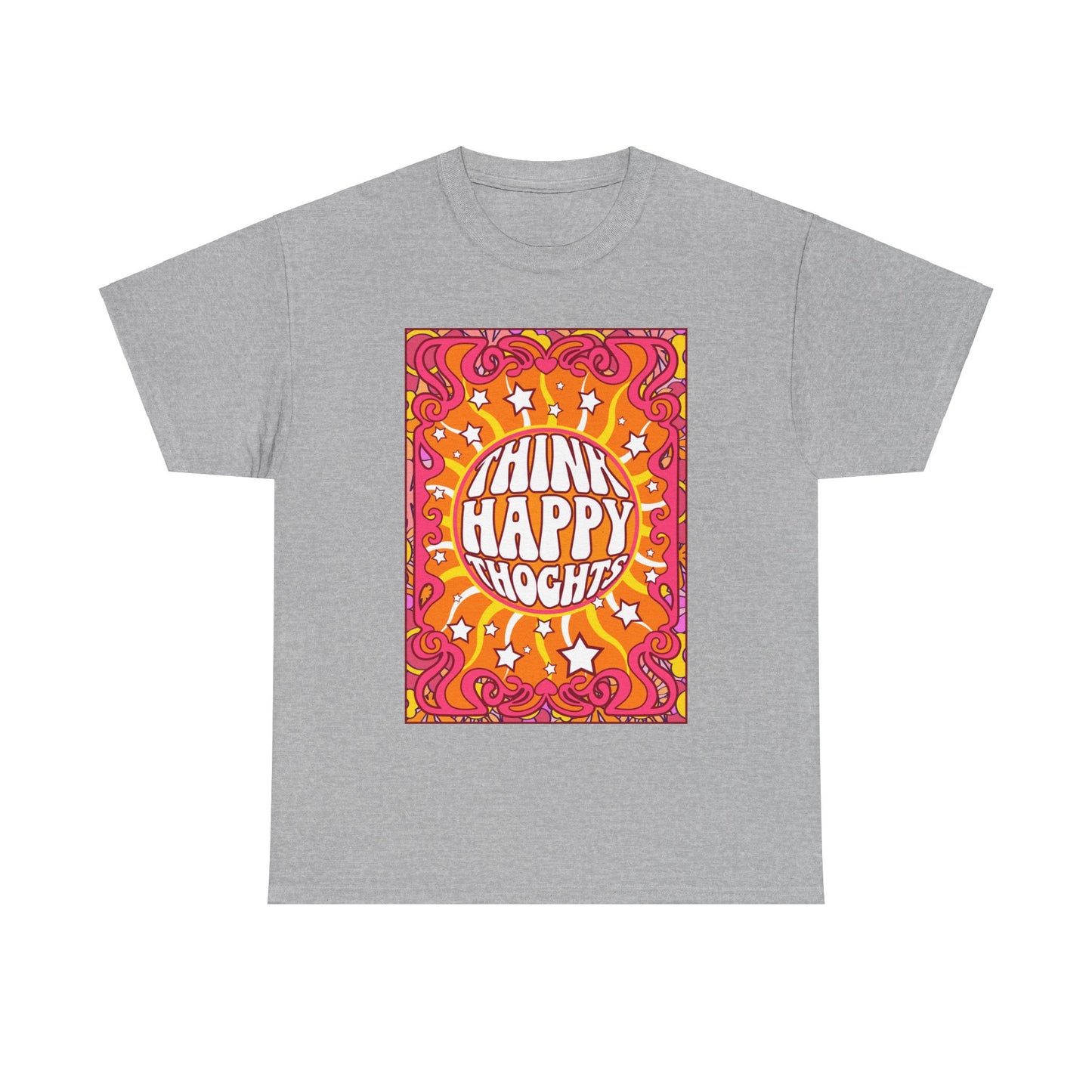 Thnink Happy Thoughts Positive Affirmation Shirt