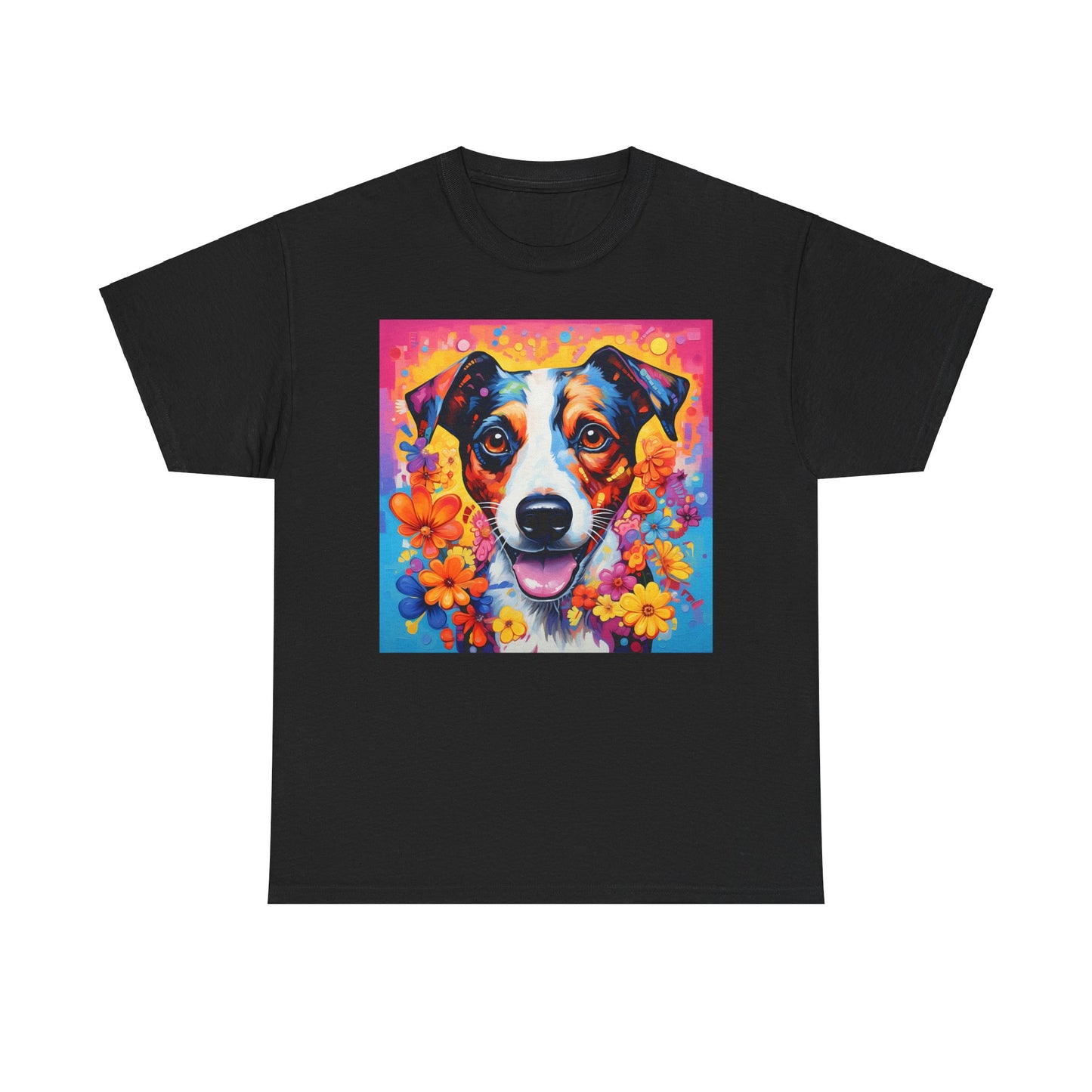 Floral Dog Shirt, Floral Dog Tee, Flower Dog Shirt, Animal Lover Tee, Dog Lover Gift Tee, Cute Dog, Floral Dog Birthday Shirt, Floral Dog