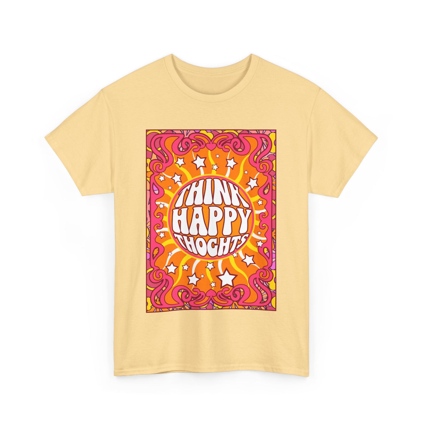 Thnink Happy Thoughts Positive Affirmation Shirt