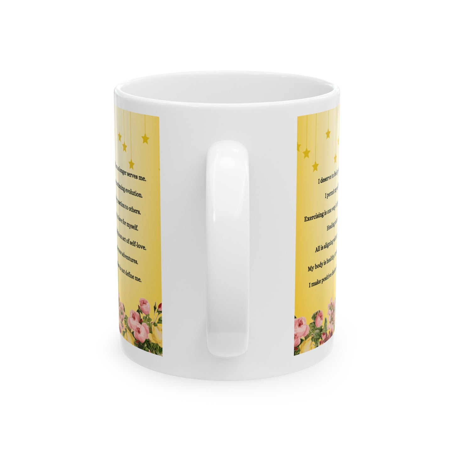 Daily Affirmation Coffee Mug, Positive Affirmations and Inspirational Quotes, Mom Mug Gift, Self Care Mug