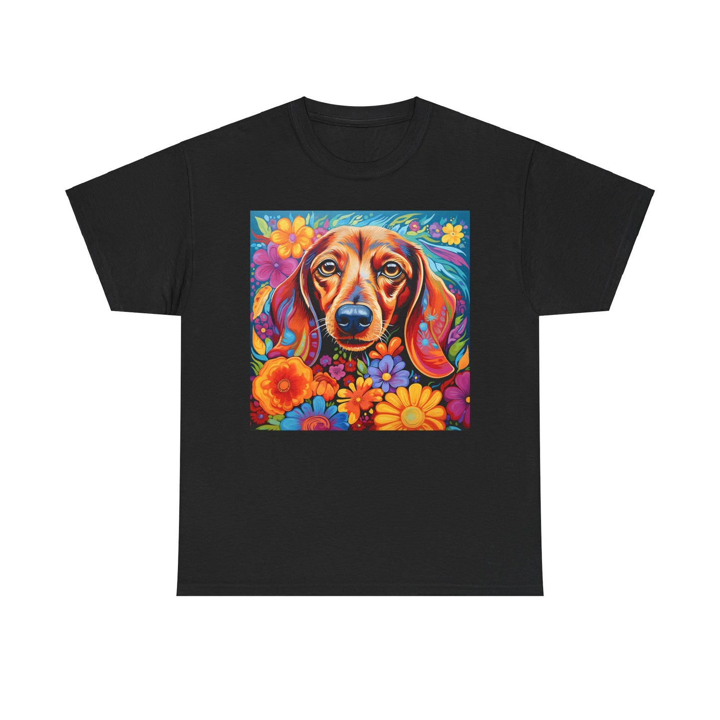 Floral Dog Shirt, Floral Dog Tee, Flower Dog Shirt, Animal Lover Tee, Dog Lover Gift Tee, Cute Dog, Floral Dog Birthday Shirt, Floral Dog