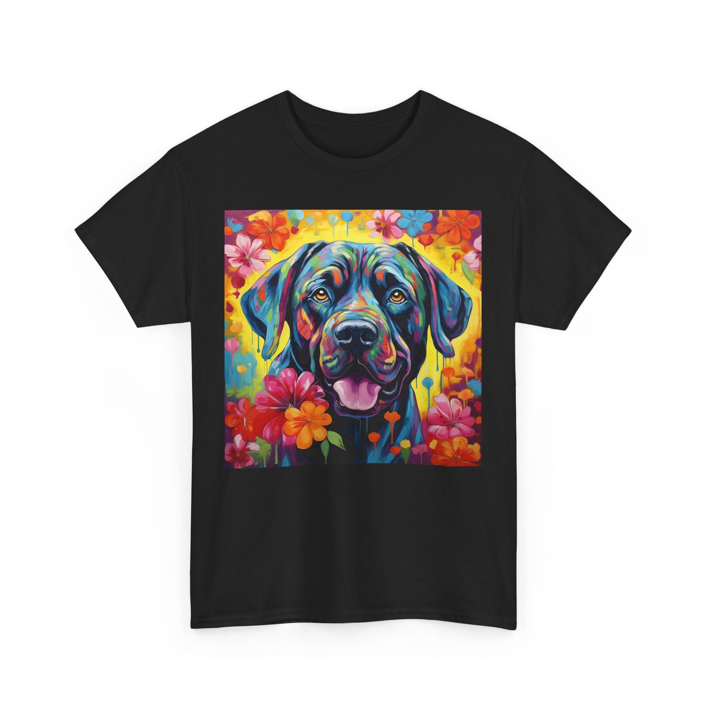 Floral Dog Shirt, Floral Dog Tee, Flower Dog Shirt, Animal Lover Tee, Dog Lover Gift Tee, Cute Dog, Floral Dog Birthday Shirt, Floral Dog