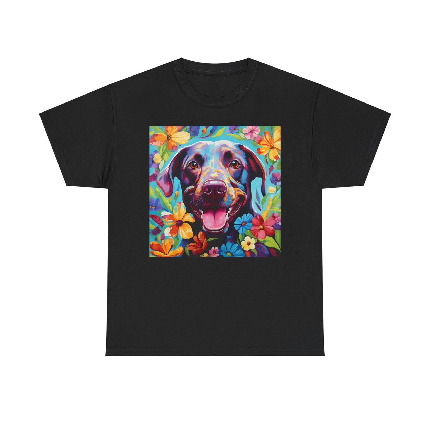 Floral Dog Shirt, Floral Dog Tee, Flower Dog Shirt, Animal Lover Tee, Dog Lover Gift Tee, Cute Dog, Floral Dog Birthday Shirt, Floral Dog