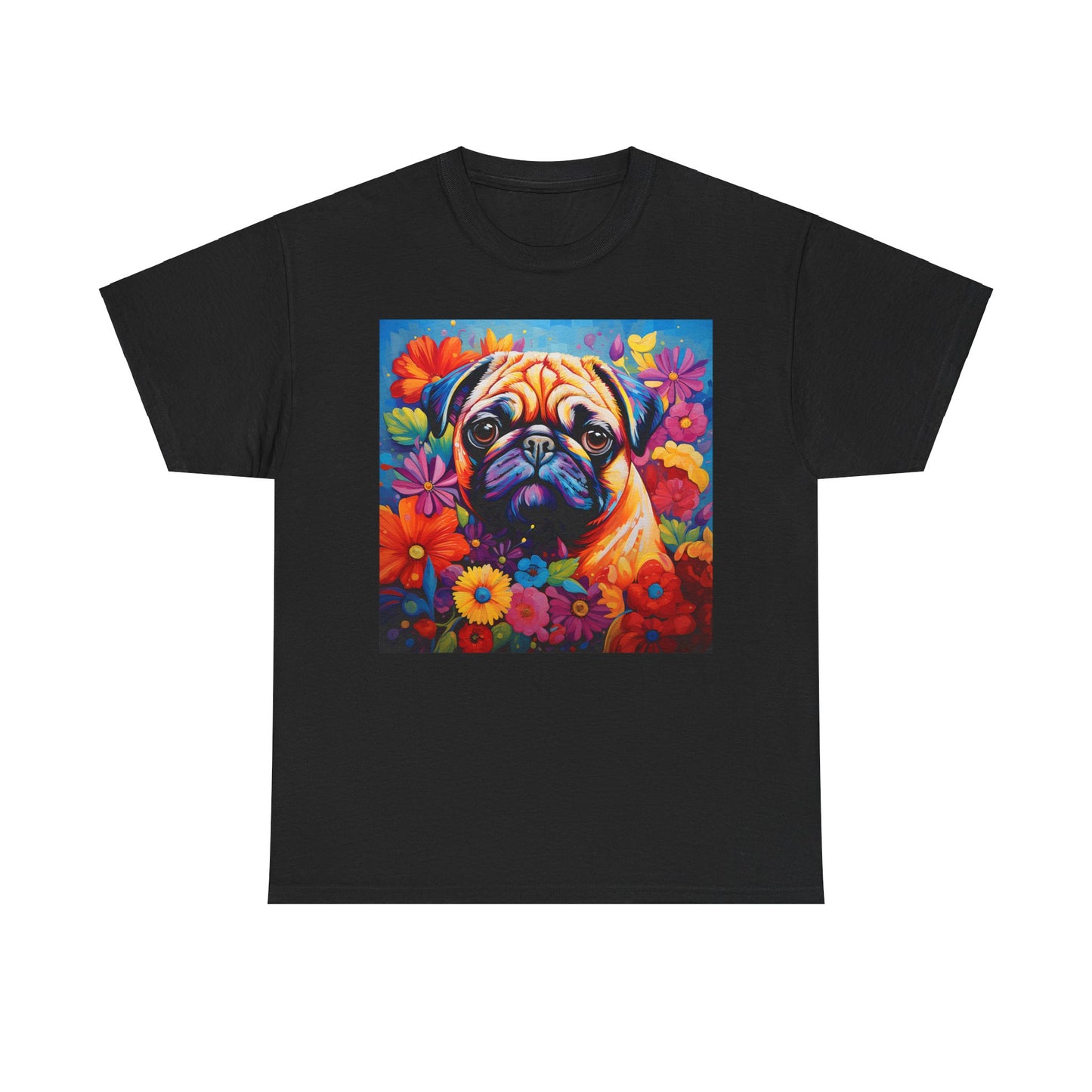 Floral Dog Shirt, Floral Dog Tee, Flower Dog Shirt, Animal Lover Tee, Dog Lover Gift Tee, Cute Dog, Floral Dog Birthday Shirt, Floral Dog