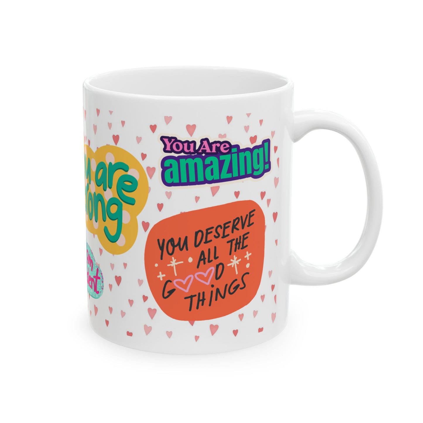 Daily Affirmation Coffee Mug, Positive Affirmations and Inspirational Quotes, Mom Mug Gift, Self Care Mug