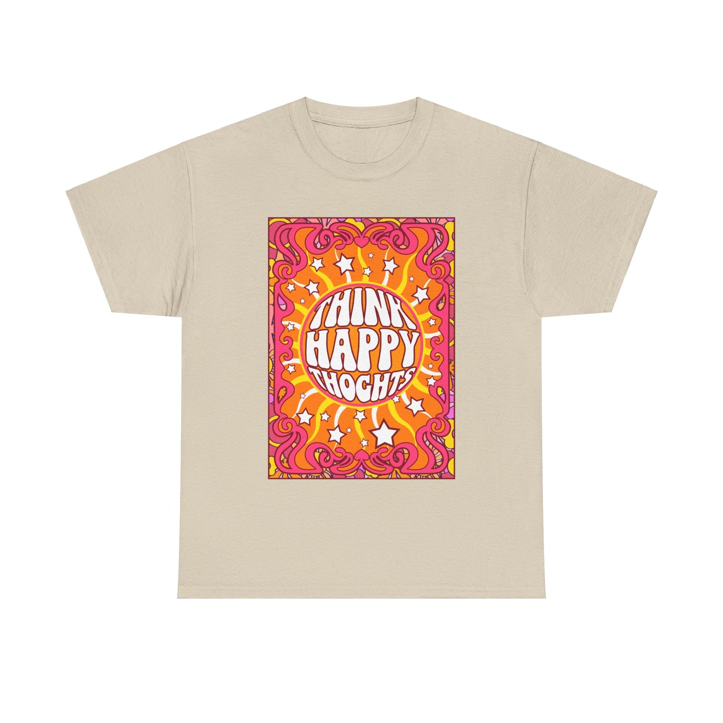 Thnink Happy Thoughts Positive Affirmation Shirt