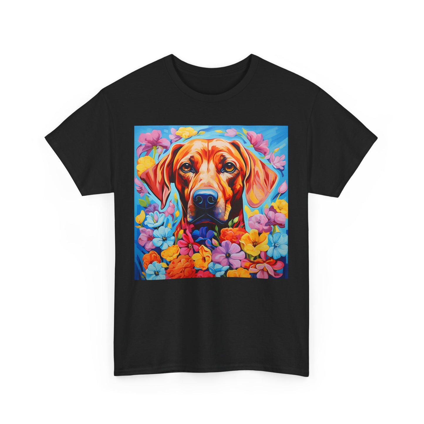 Floral Dog Shirt, Floral Dog Tee, Flower Dog Shirt, Animal Lover Tee, Dog Lover Gift Tee, Cute Dog, Floral Dog Birthday Shirt, Floral Dog