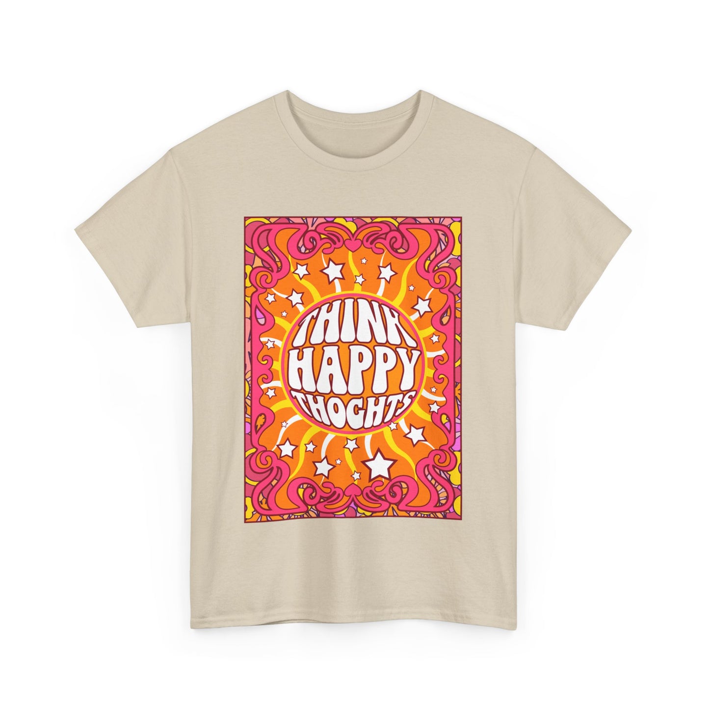 Thnink Happy Thoughts Positive Affirmation Shirt