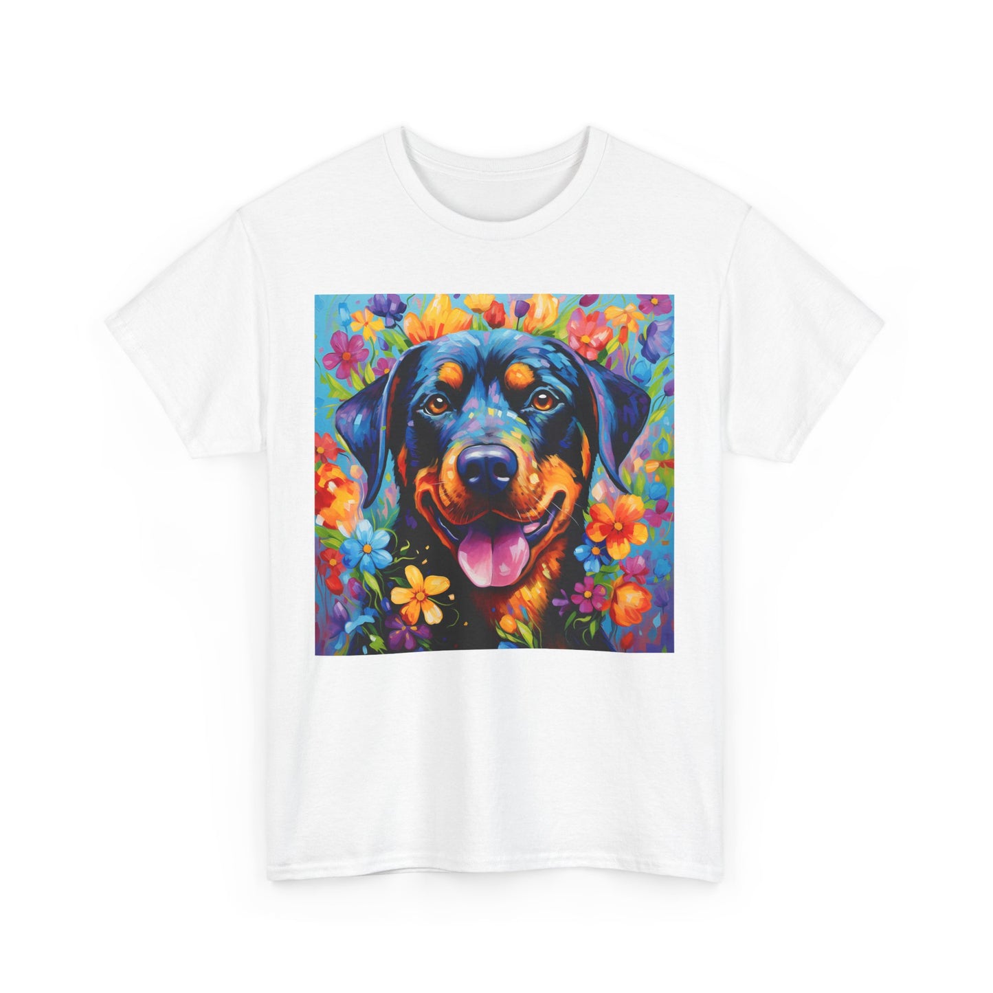 Floral Dog Shirt, Floral Dog Tee, Flower Dog Shirt, Animal Lover Tee, Dog Lover Gift Tee, Cute Dog, Floral Dog Birthday Shirt, Floral Dog