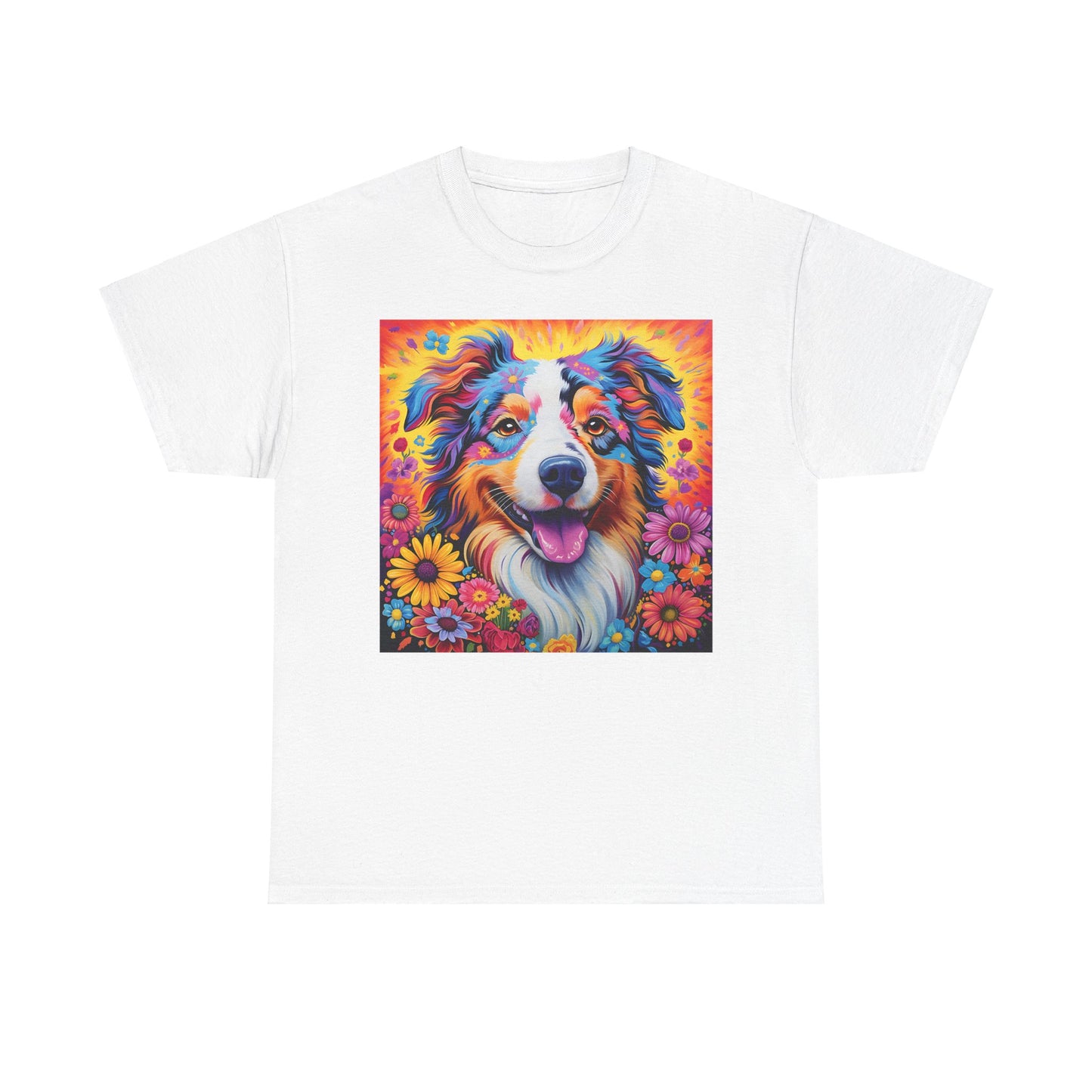 Floral Dog Shirt Gift For Dog Mom, Flower Dog Shirt, Wildflower T-Shirt, Dog Lover Outfit, Cute Puppy Shirt, Dog Owner Gift, Funny Dog Tee