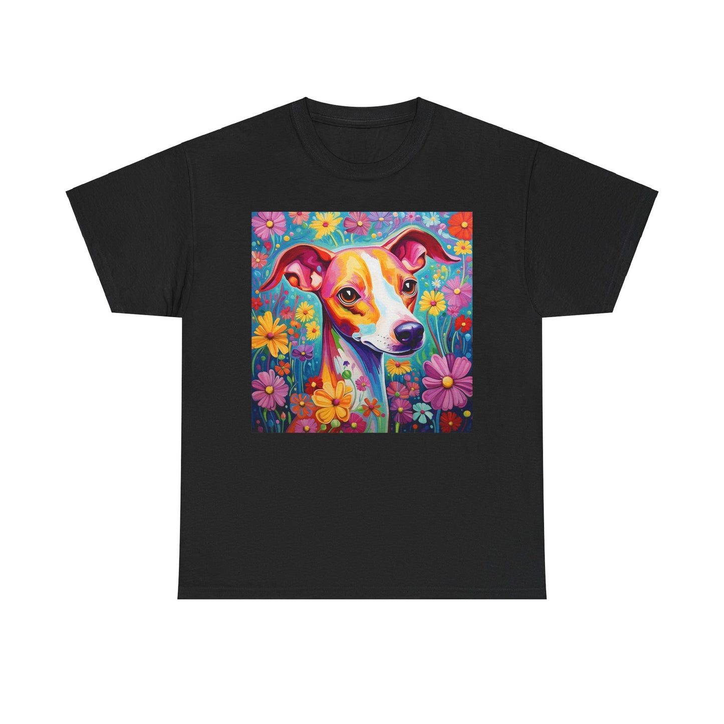 Floral Dog Shirt, Floral Dog Tee, Flower Dog Shirt, Animal Lover Tee, Dog Lover Gift Tee, Cute Dog, Floral Dog Birthday Shirt, Floral Dog