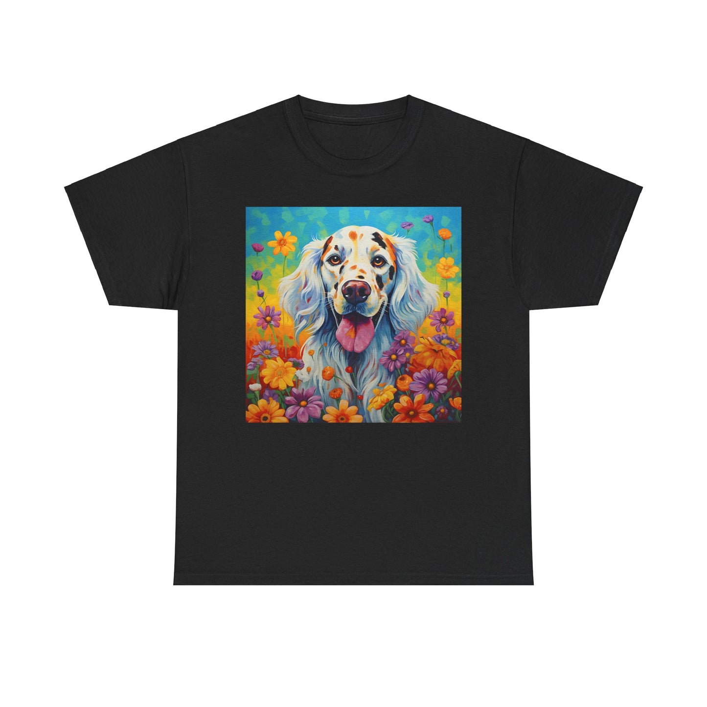 Floral Dog Shirt, Floral Dog Tee, Flower Dog Shirt, Animal Lover Tee, Dog Lover Gift Tee, Cute Dog, Floral Dog Birthday Shirt, Floral Dog