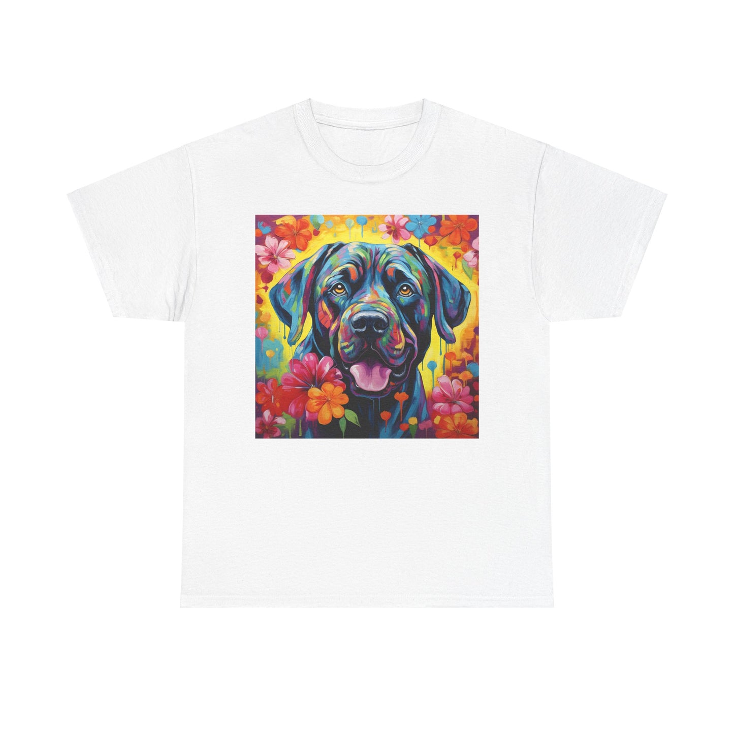 Floral Dog Shirt, Floral Dog Tee, Flower Dog Shirt, Animal Lover Tee, Dog Lover Gift Tee, Cute Dog, Floral Dog Birthday Shirt, Floral Dog