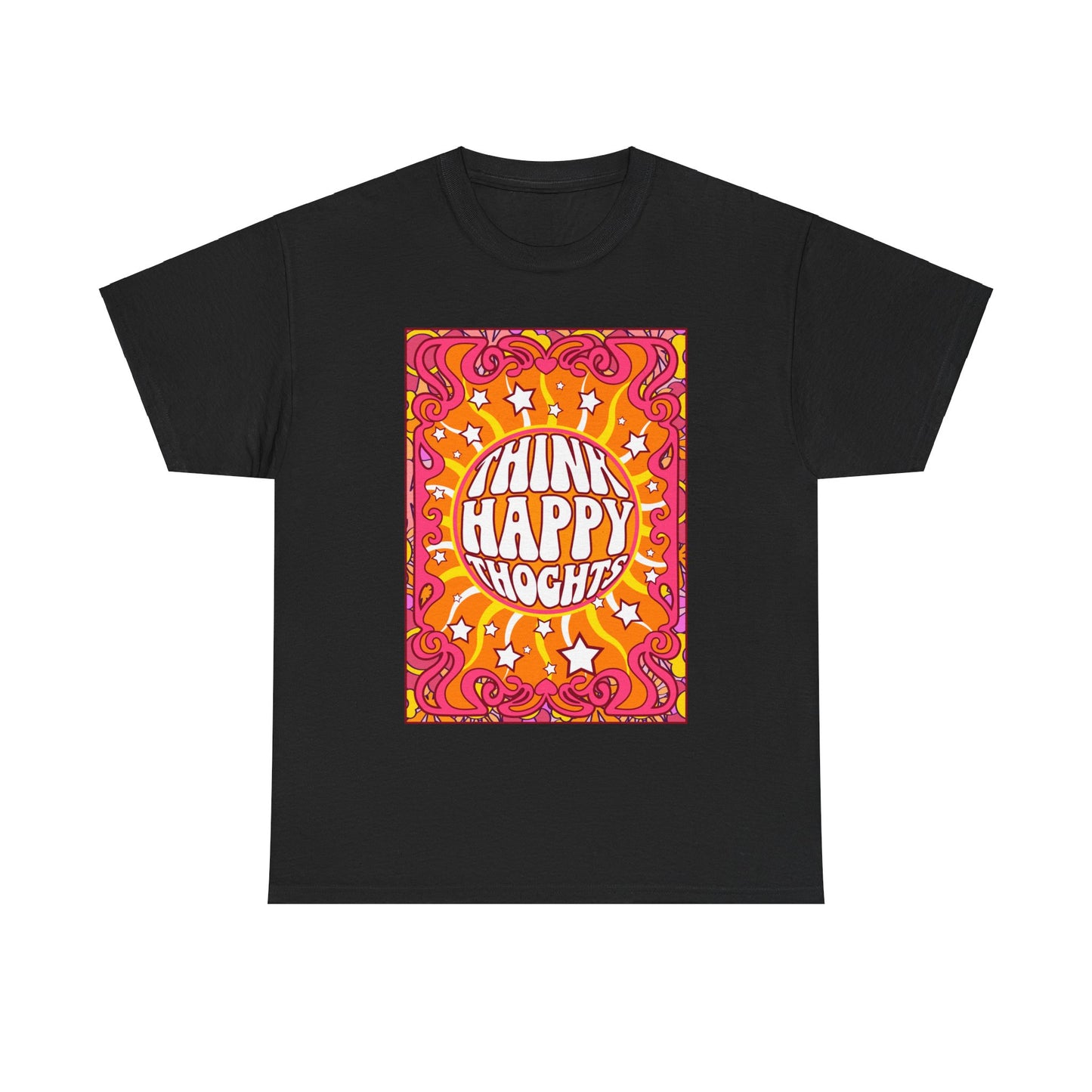 Thnink Happy Thoughts Positive Affirmation Shirt